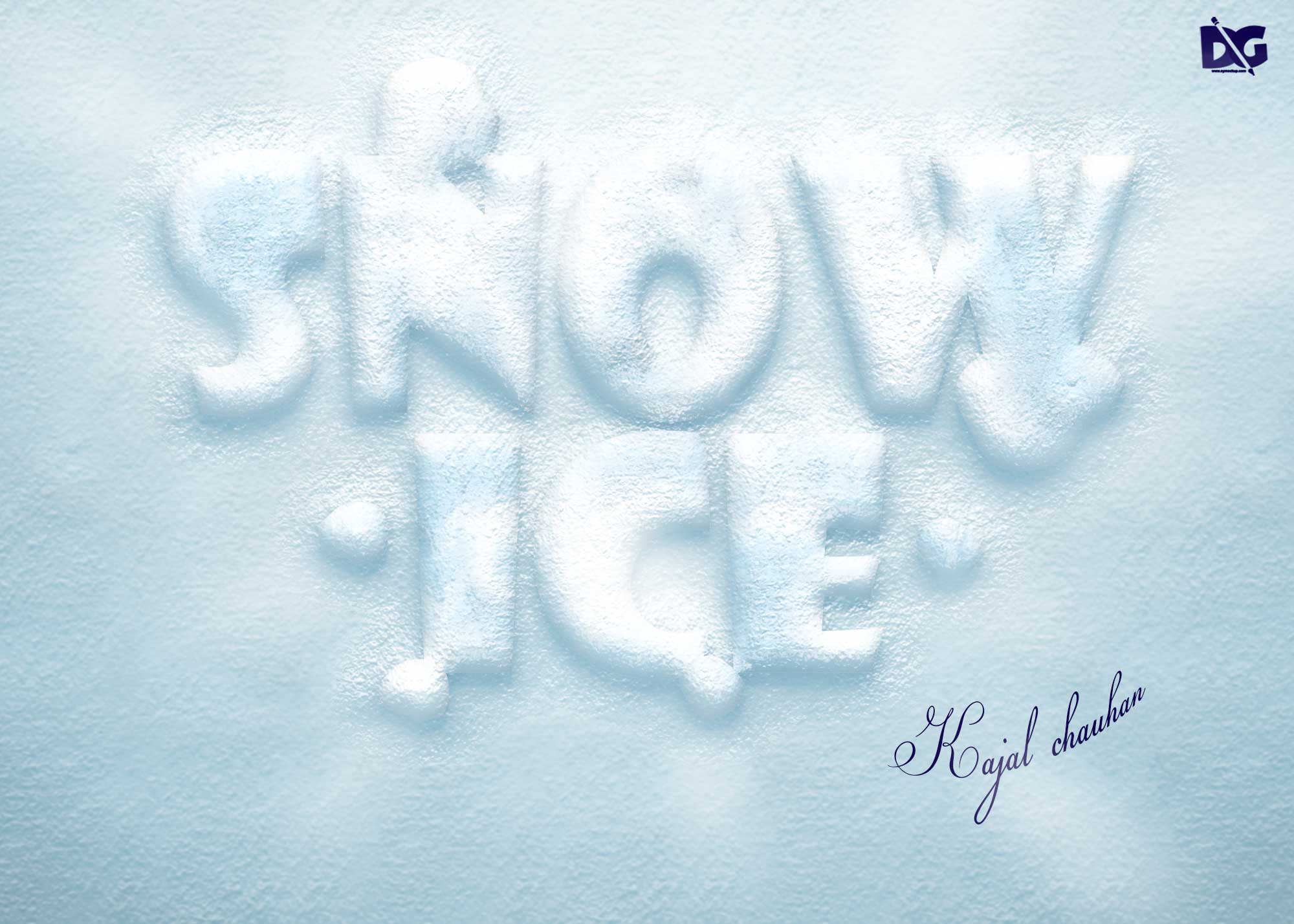 PSD Ice Text Effect