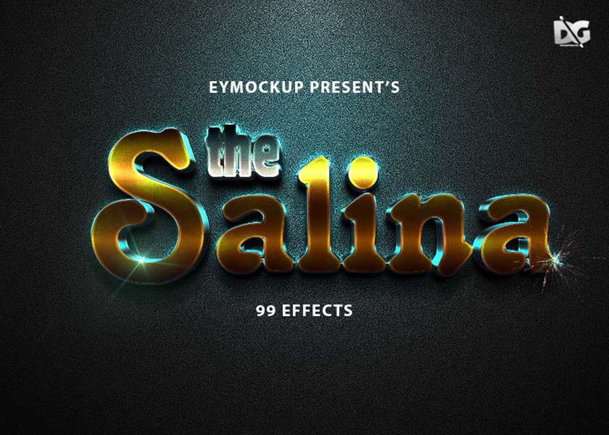 Salina Text Effect PSD