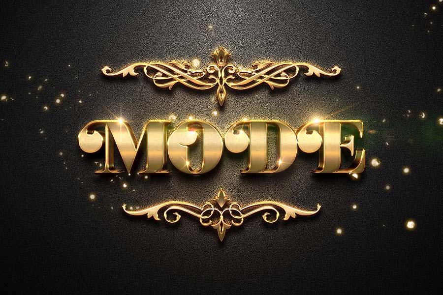 gold text effect psd downloadable free