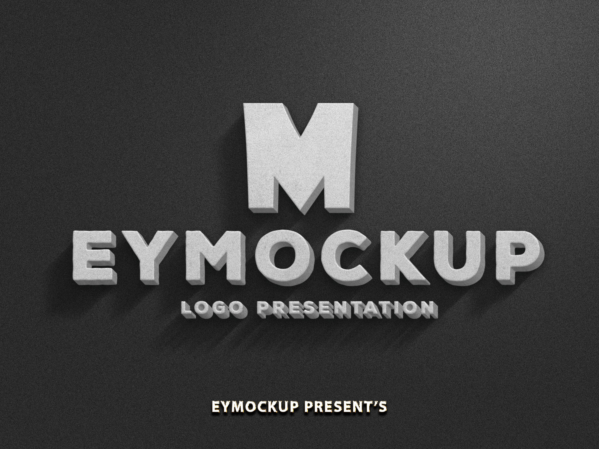 3D Effect Logo Mockup