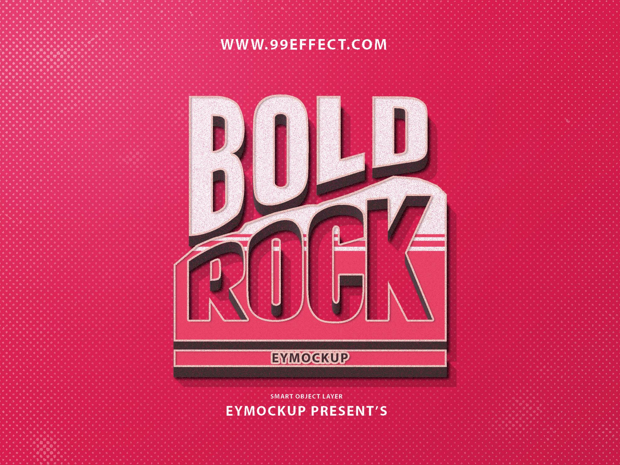 free rock text effect photoshop