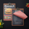 Creative Burger PSD Menu Design Template