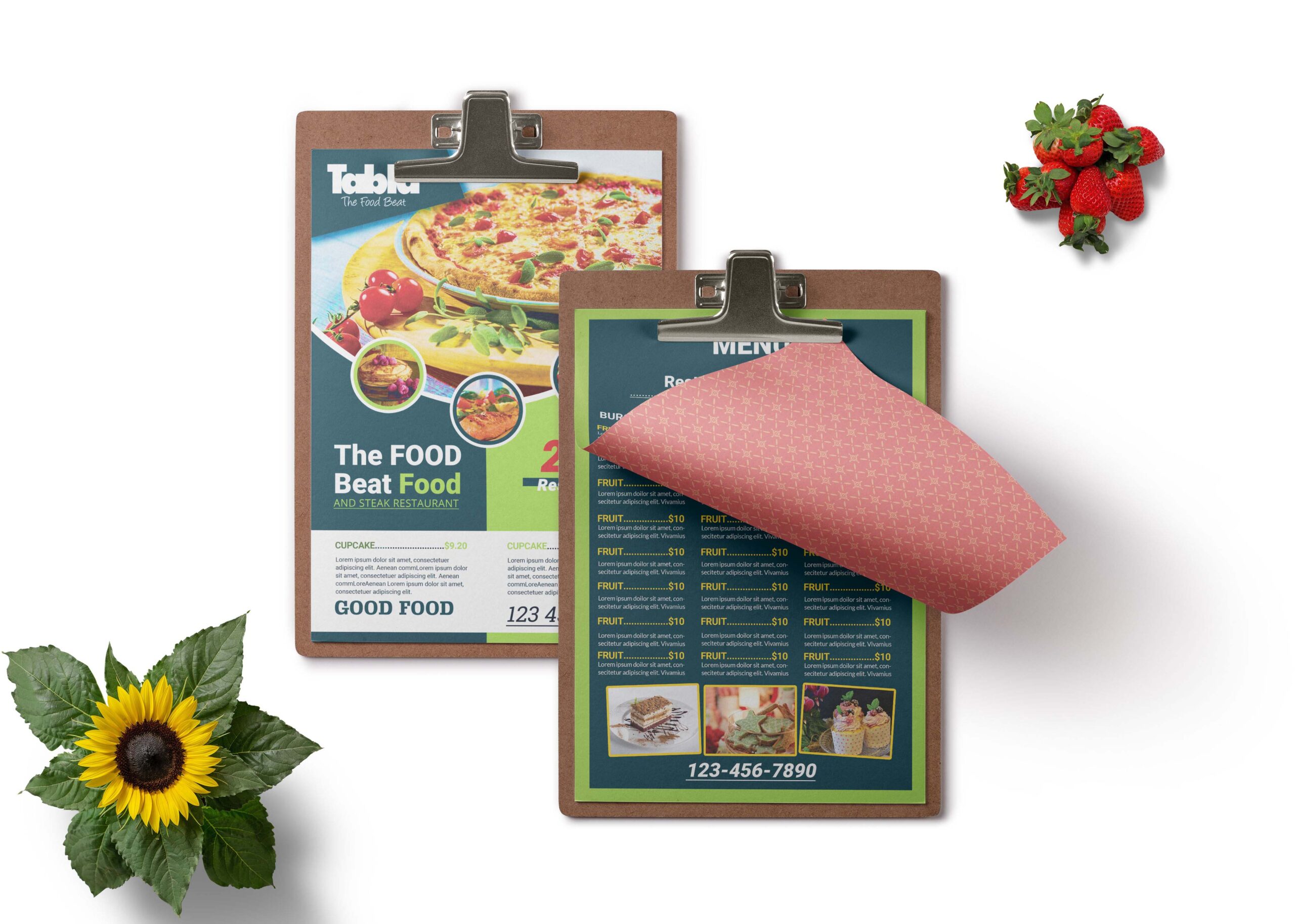 Pizza Beast House Menu Design Template