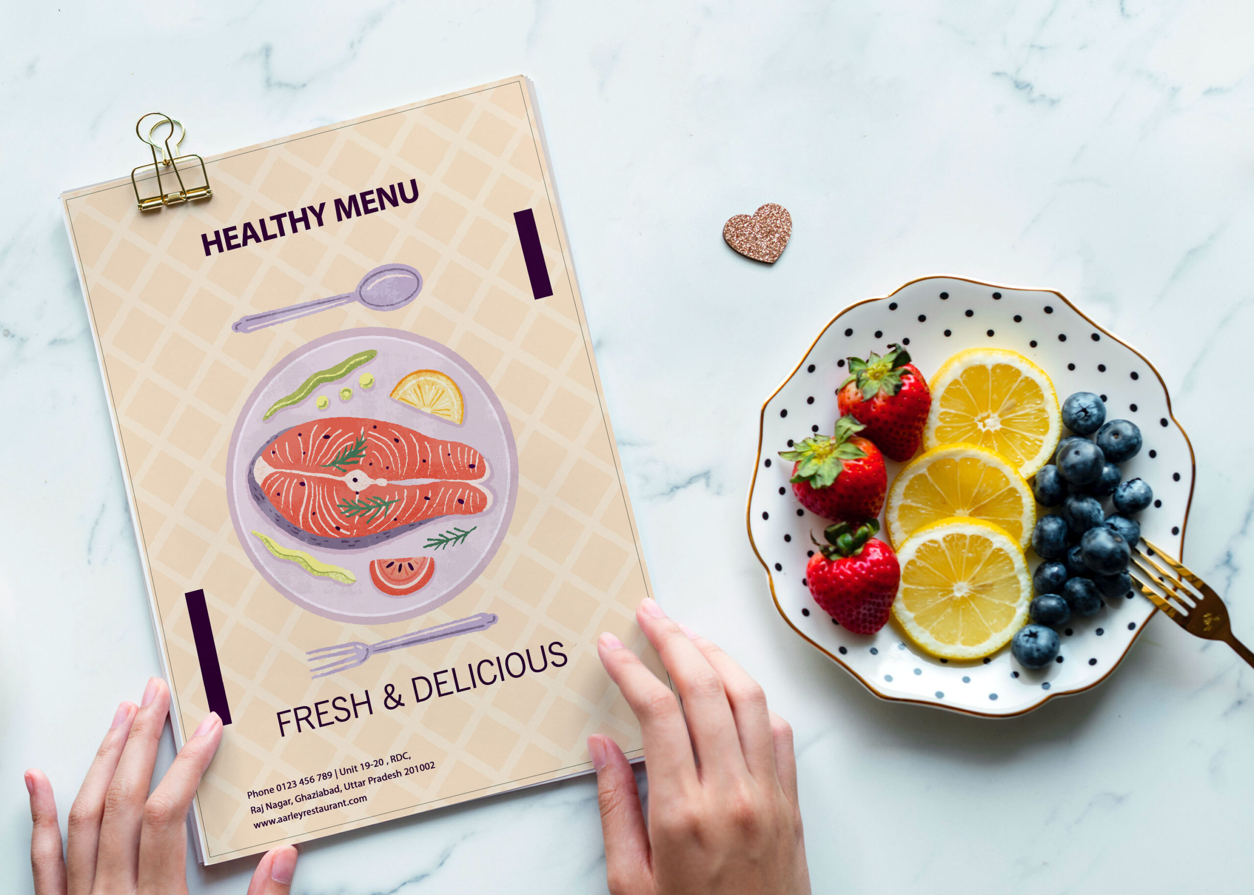 Premium Vintage Food Menu Design Template