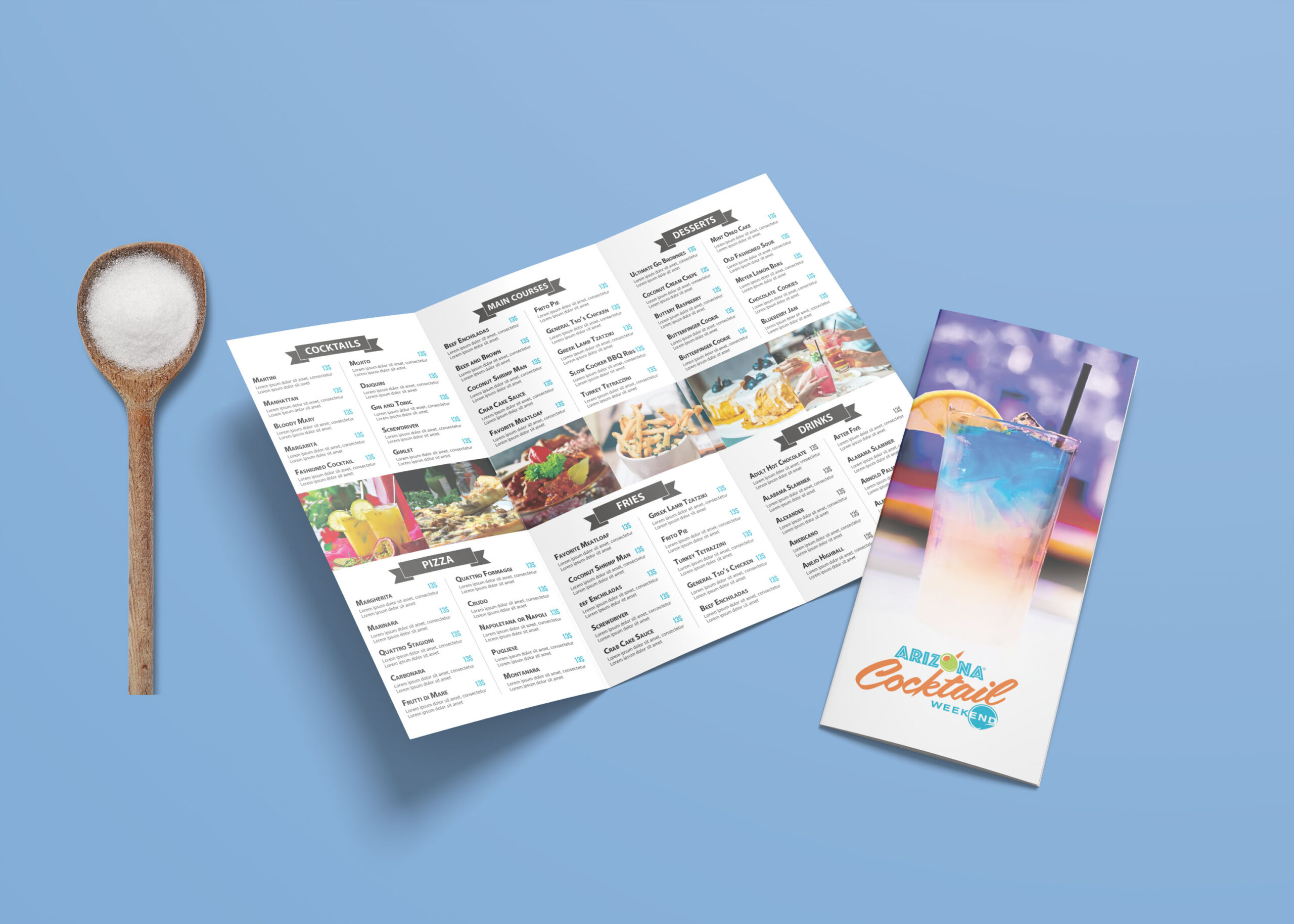 Prime Weekend Party Menu PSD Template