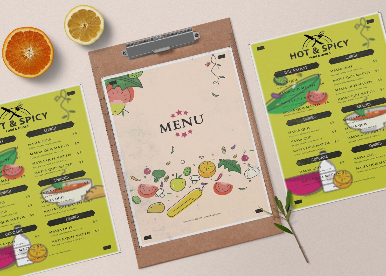 Road Side Hot Chilli House PSD Template