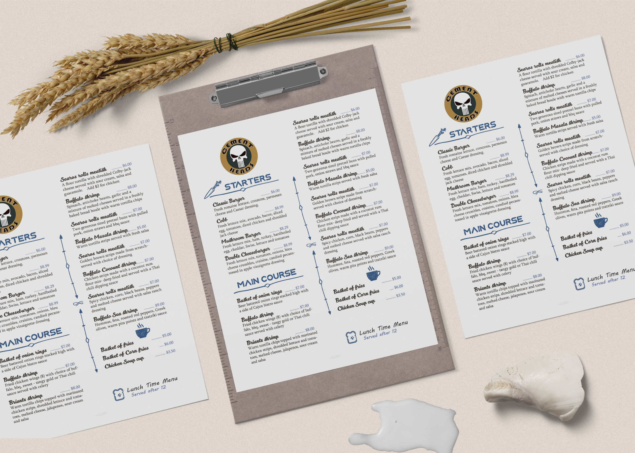Premium Food Menu PSD Template