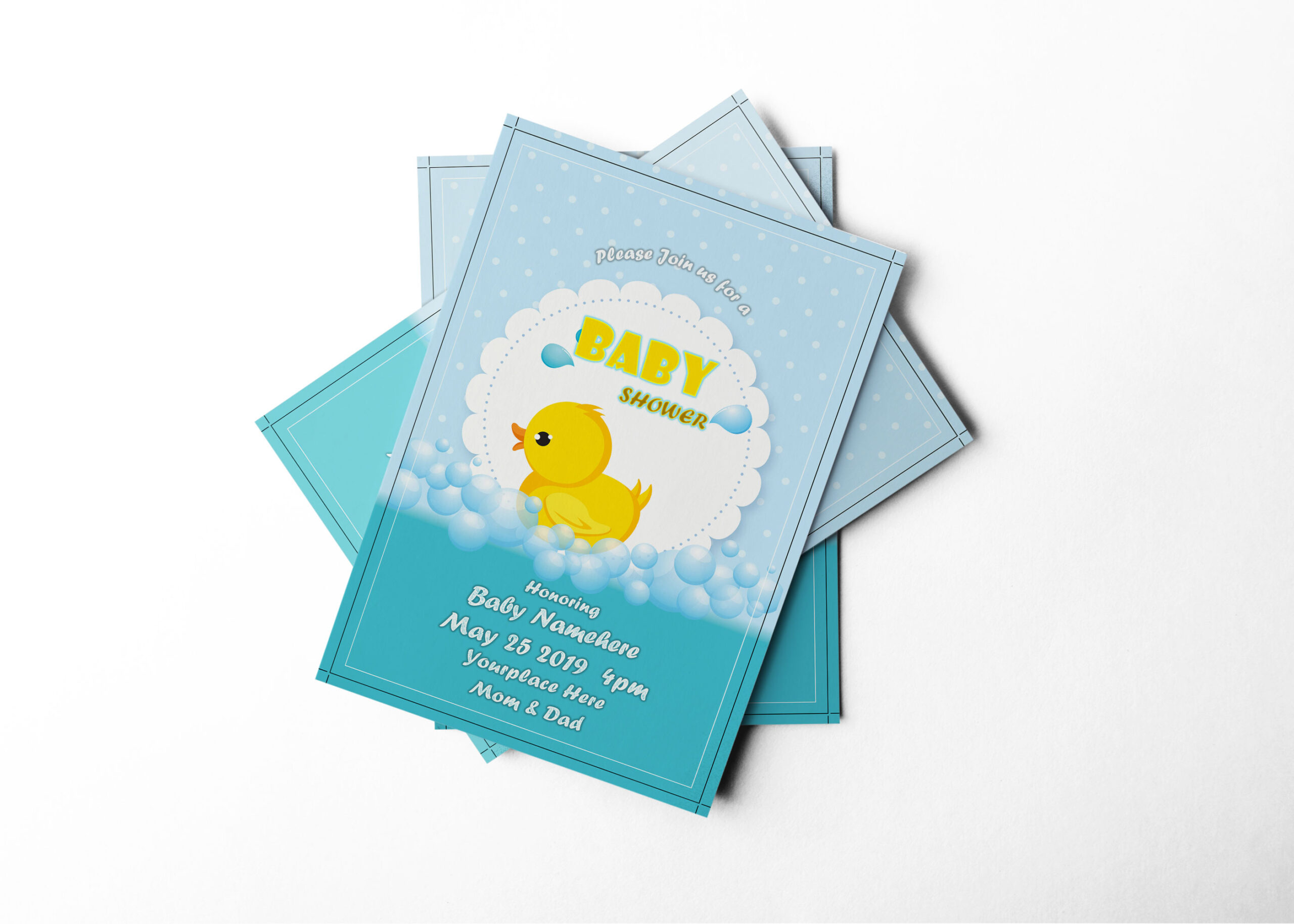 Shower Invitation Design Template