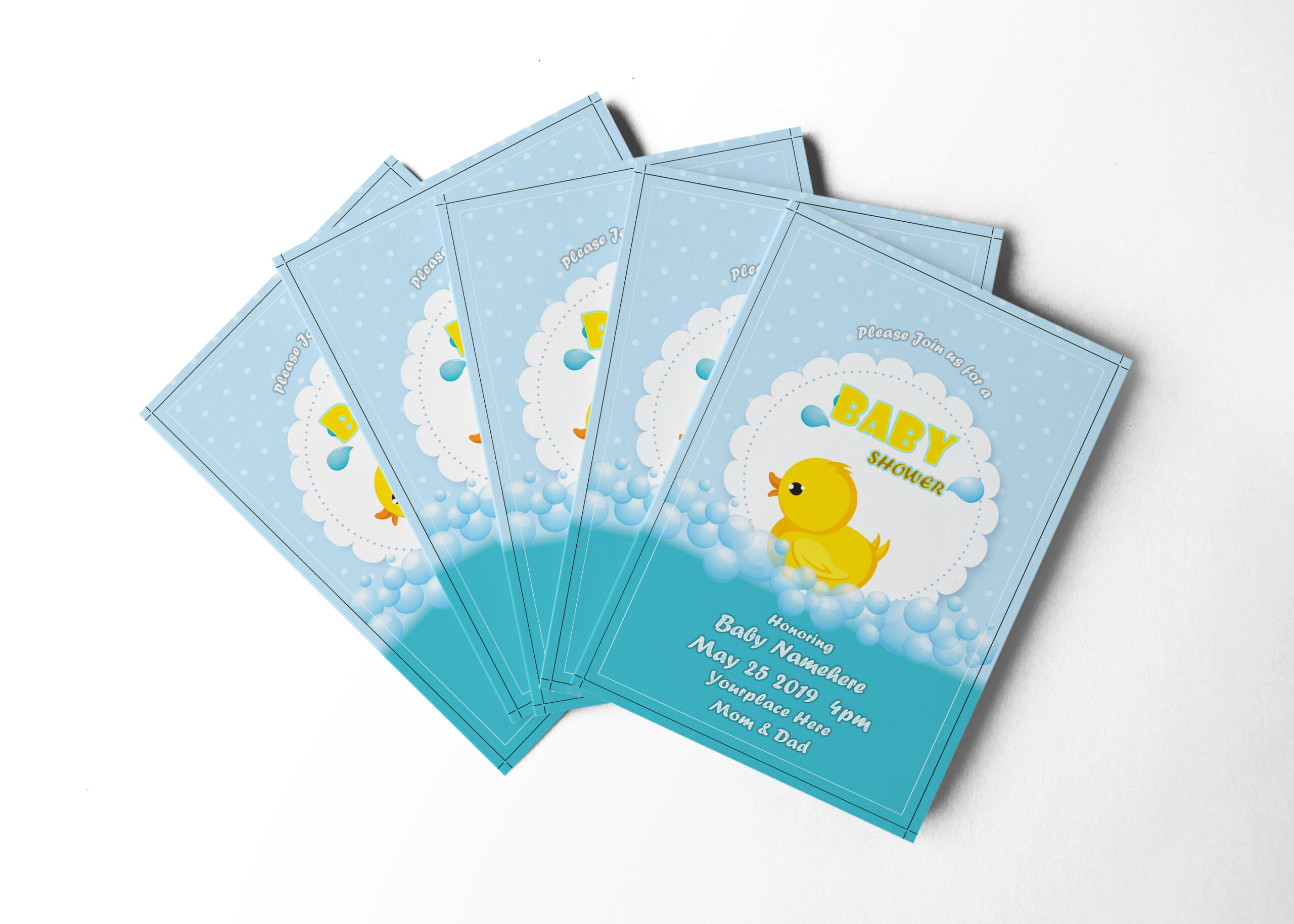 Shower Invitation Design Template