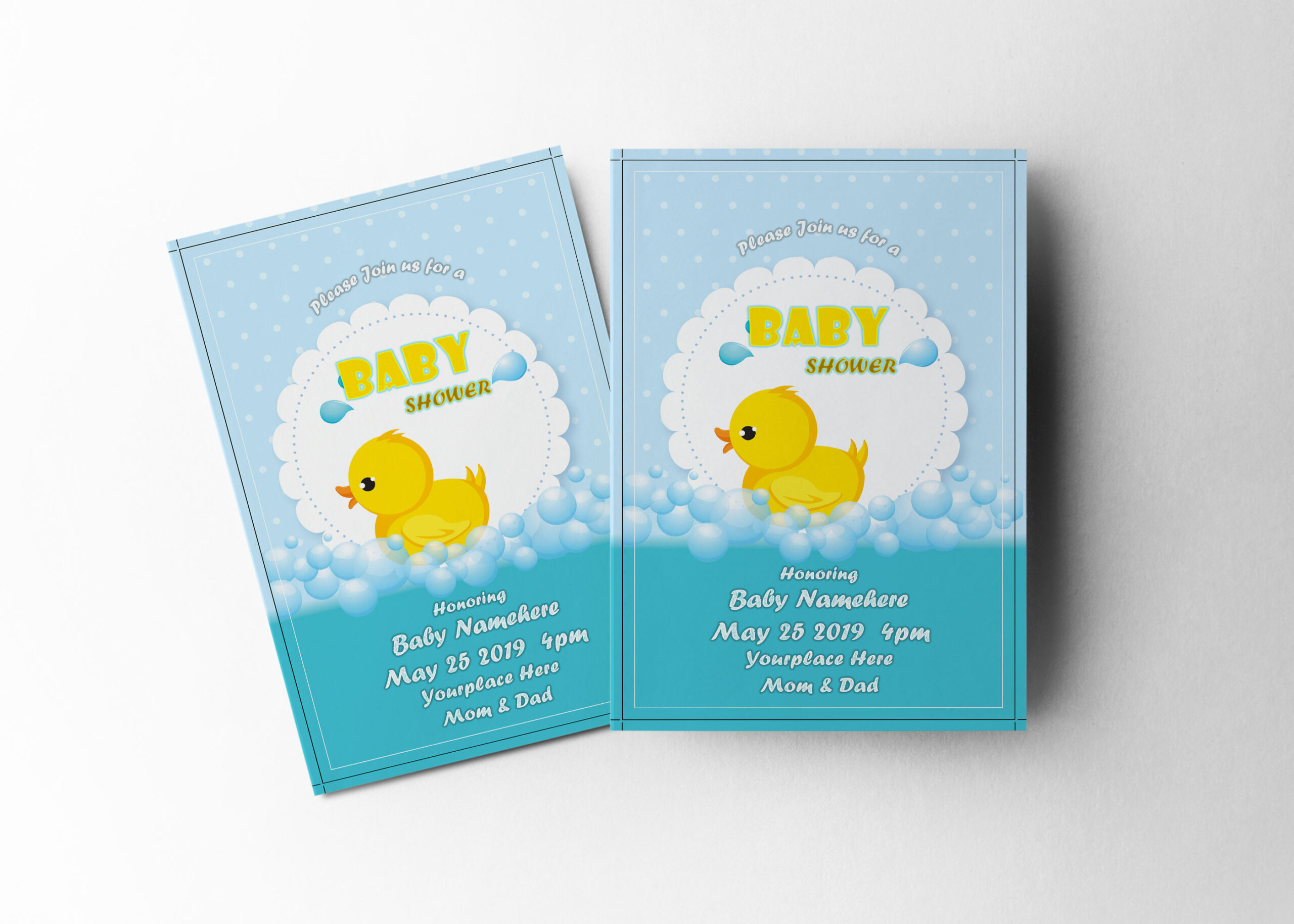 Shower Invitation Design Template