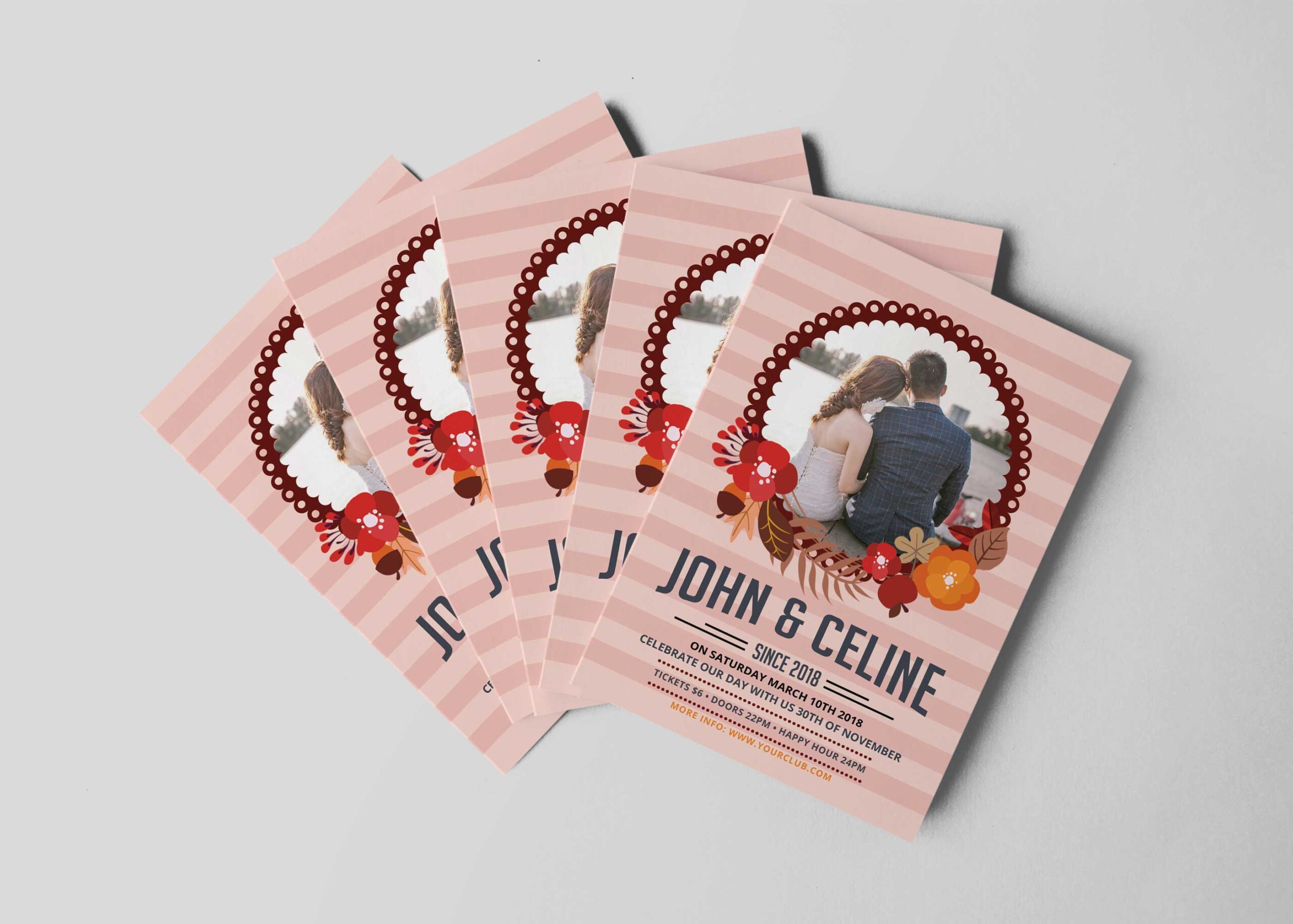 Wedding Invitation Design Template