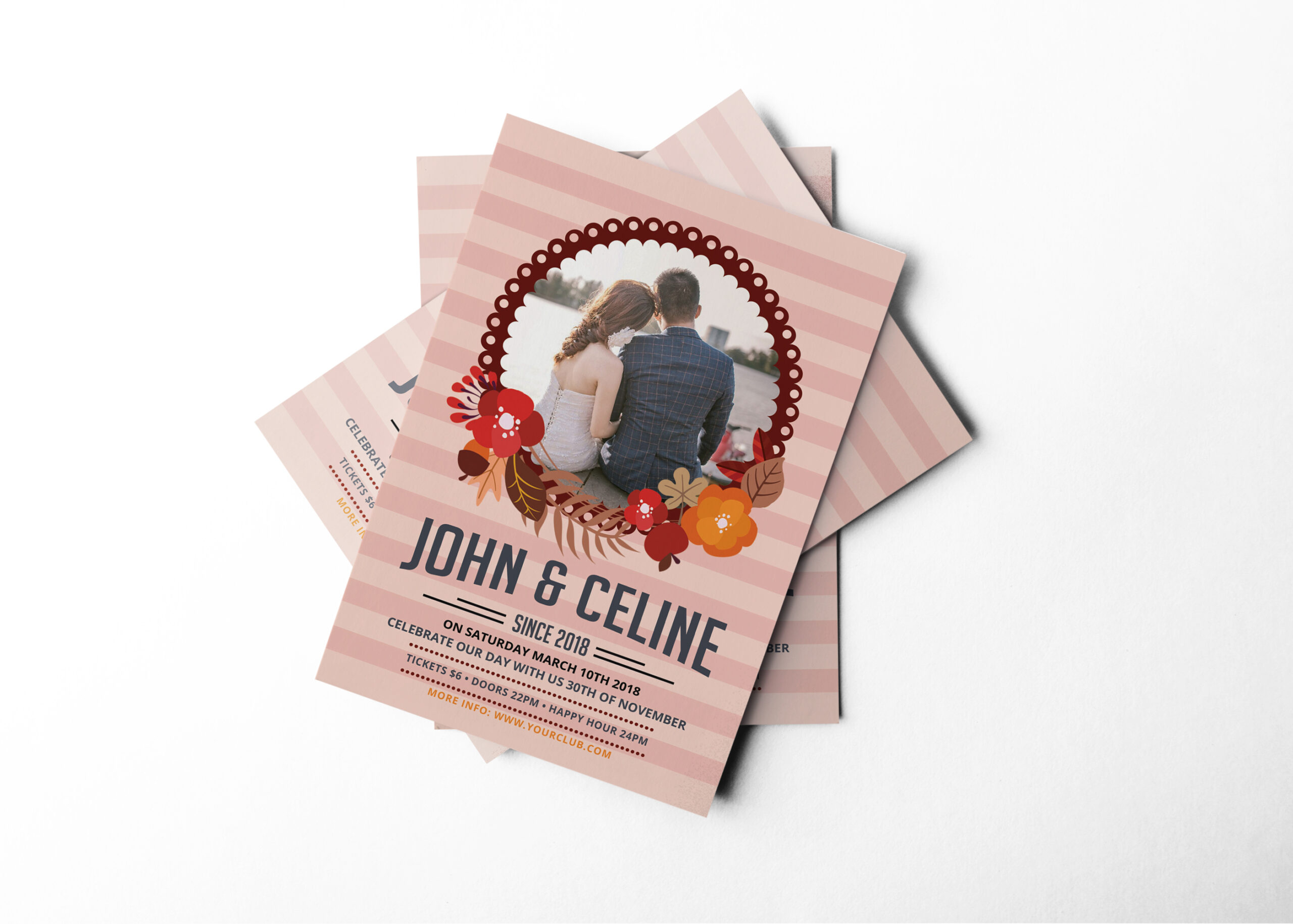 Wedding Invitation Design Template