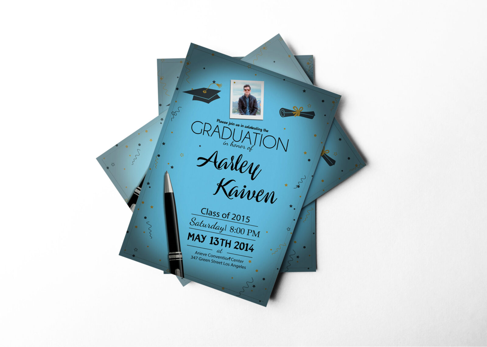 Graduation Invitation Design Template