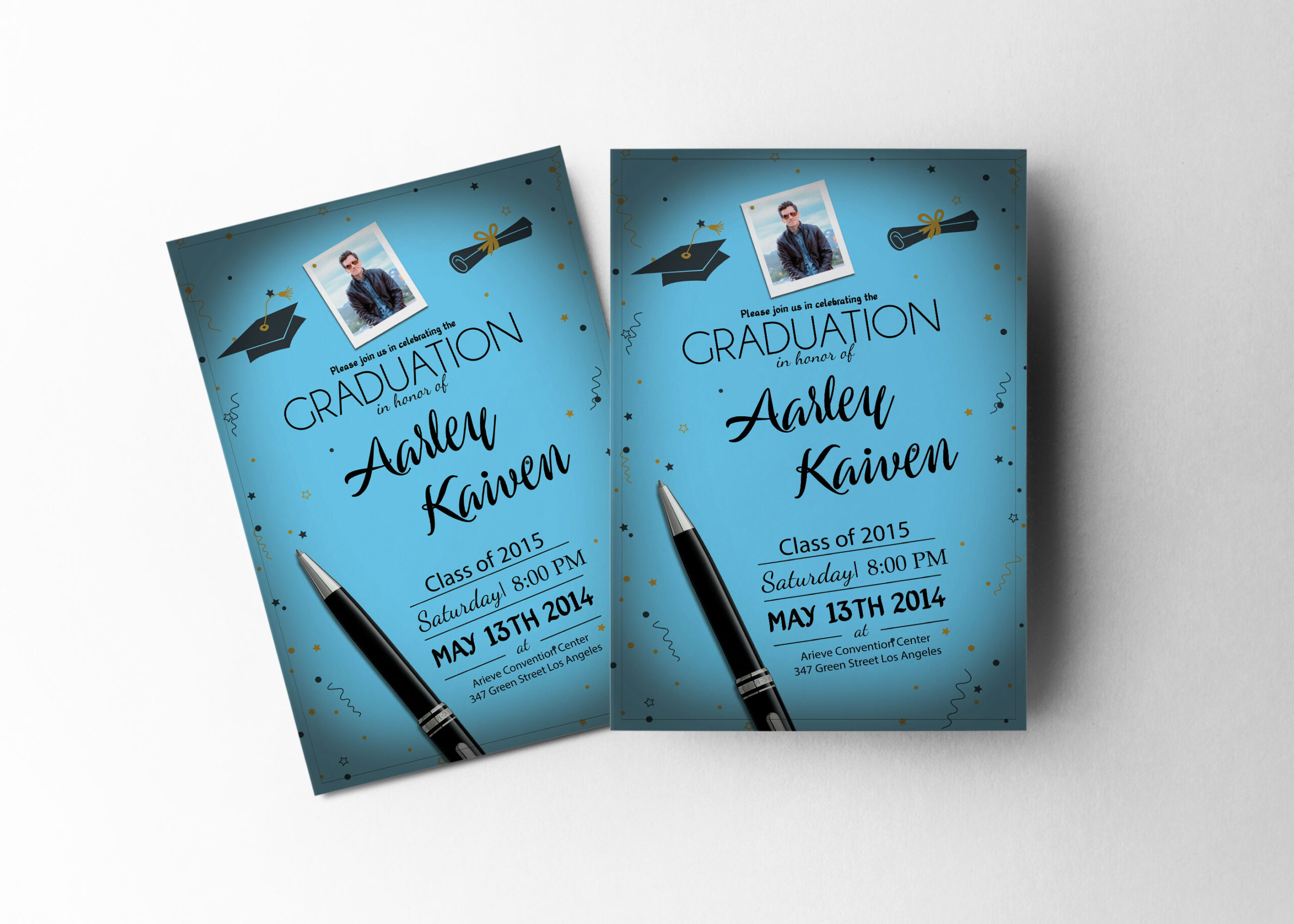Graduation Invitation Design Template
