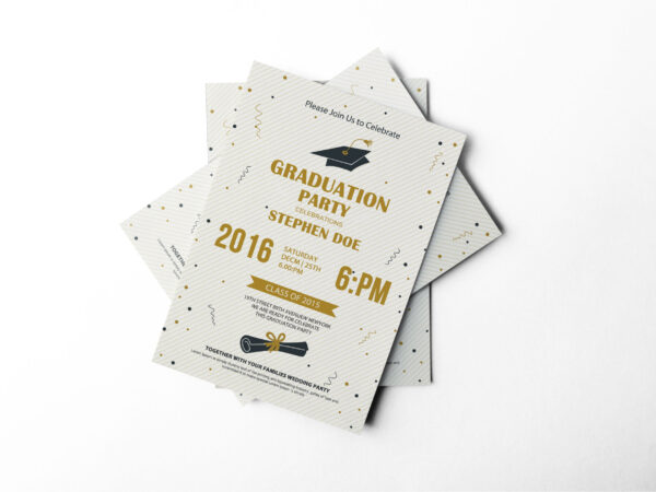 Graduation Invitation Design Template