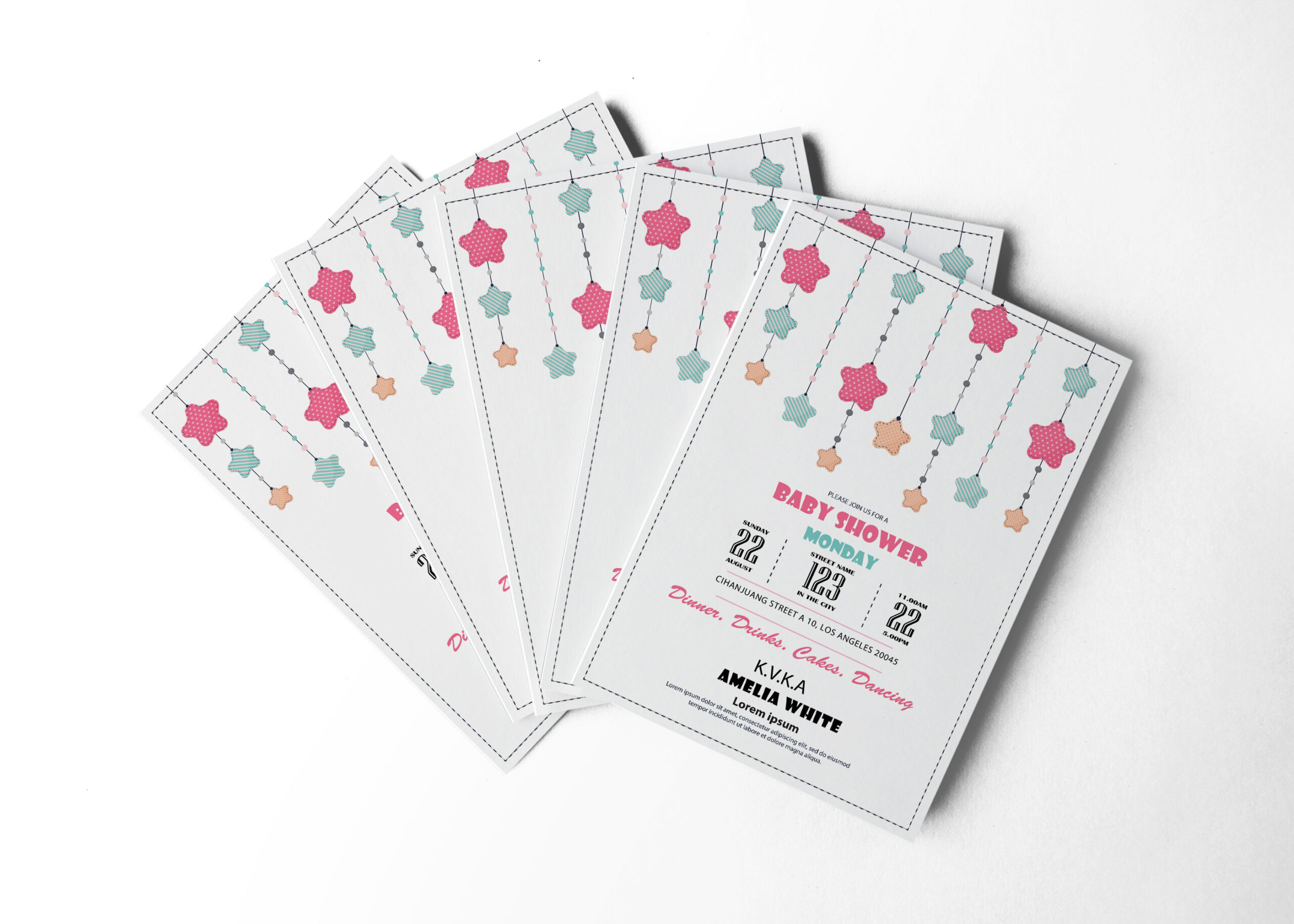 Baby Shower Invitation Design Template