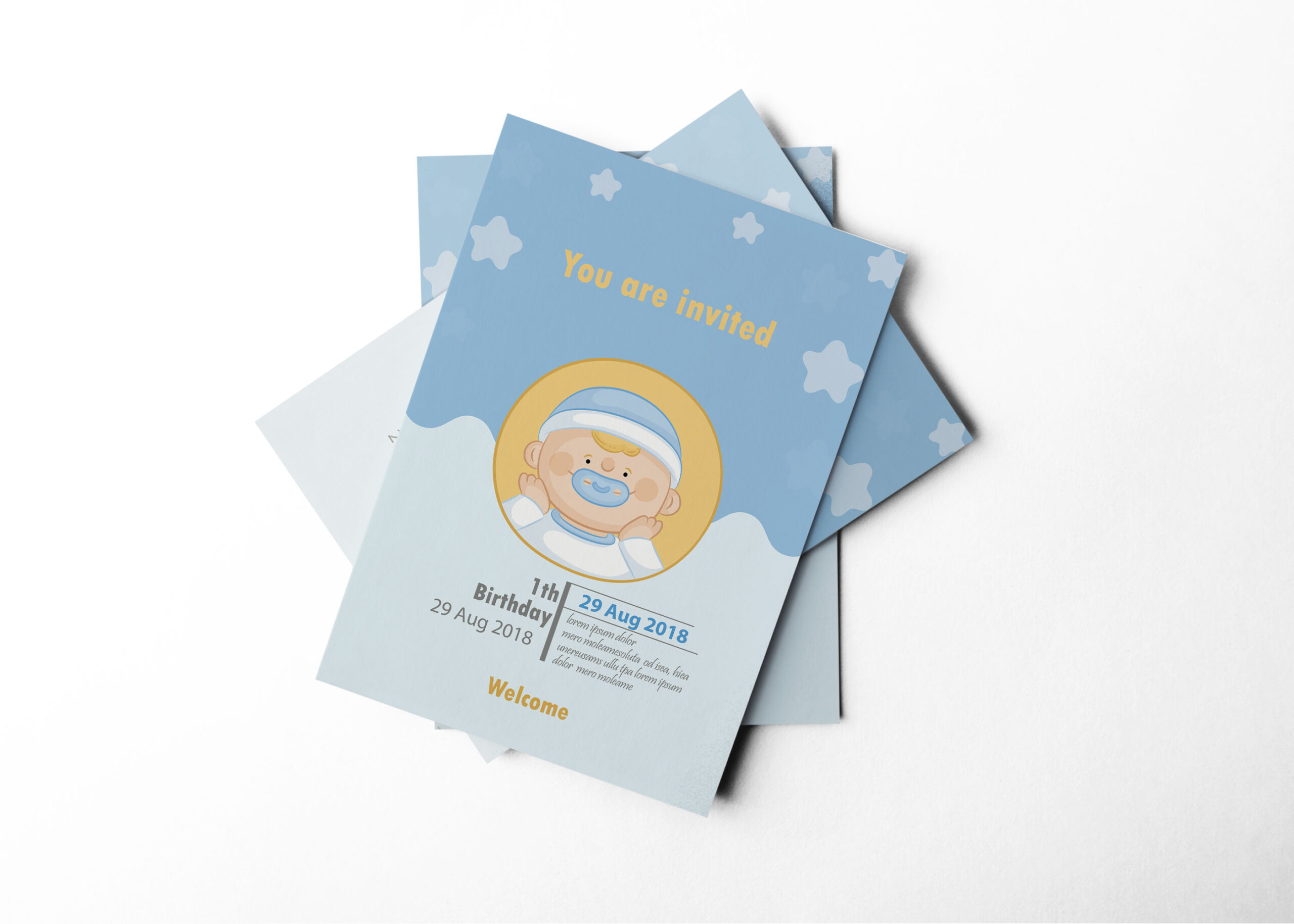 Unique Invitation Design Template