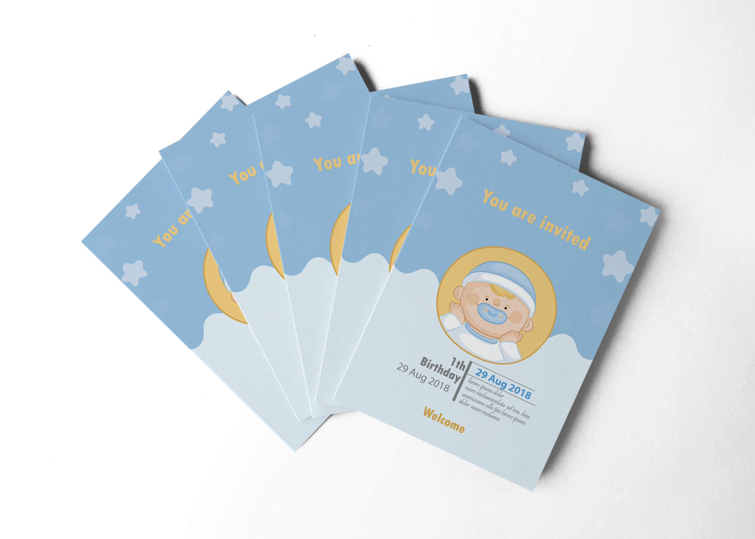 Unique Invitation Design Template