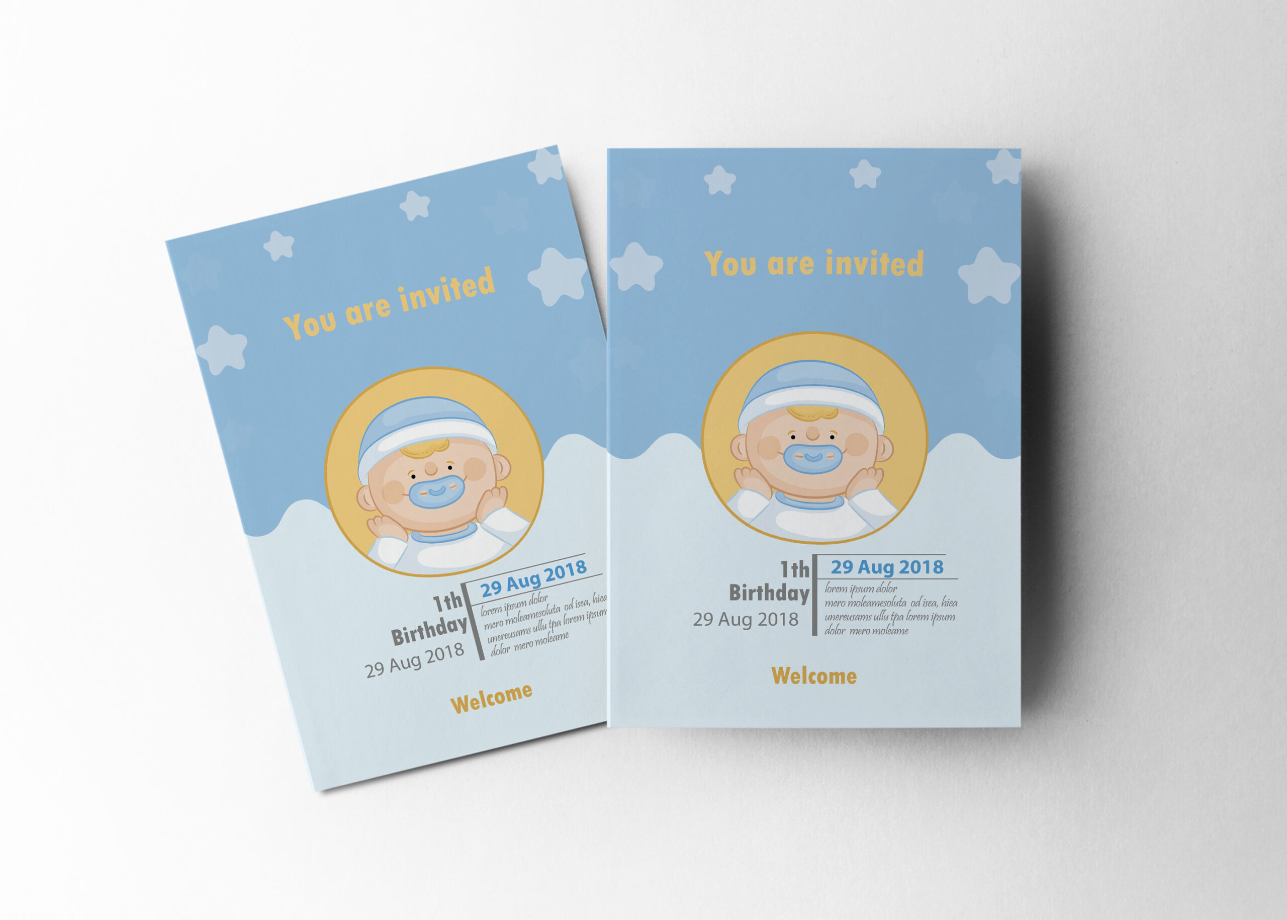 Unique Invitation Design Template