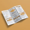 Attractive Menu Bi-Fold Brochure Design Template