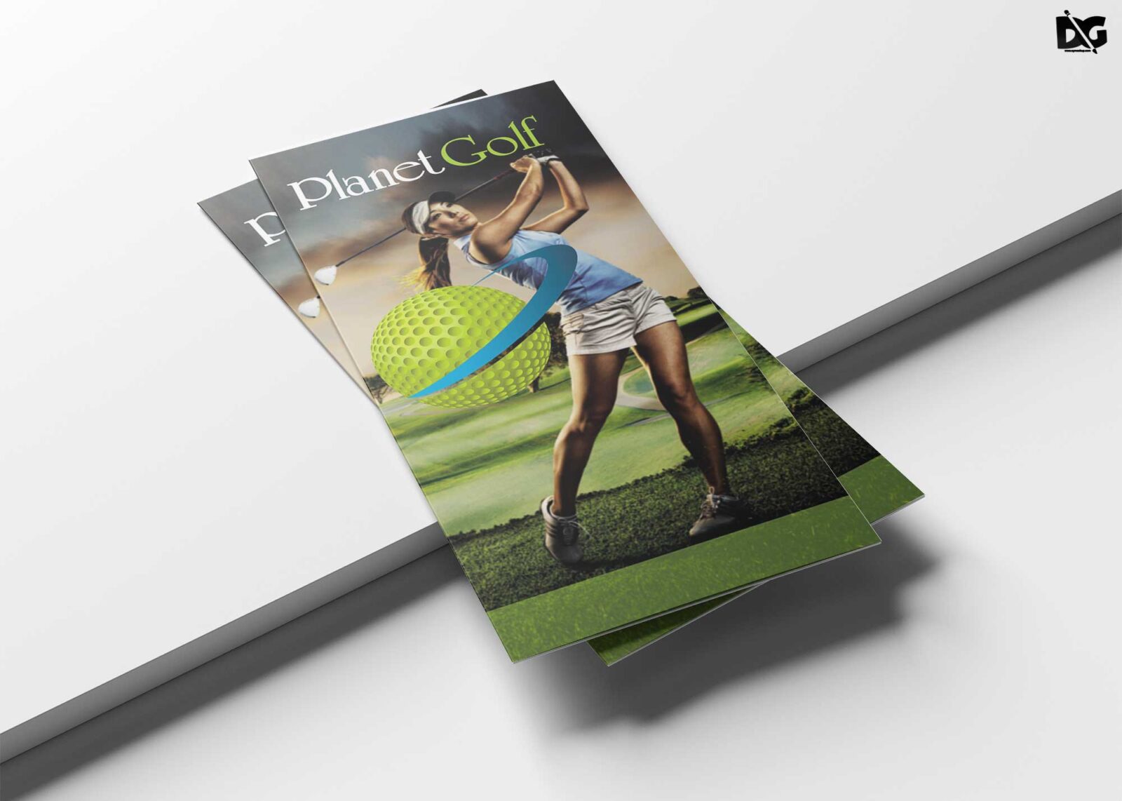 Golf Tri fold Brochure Design Template