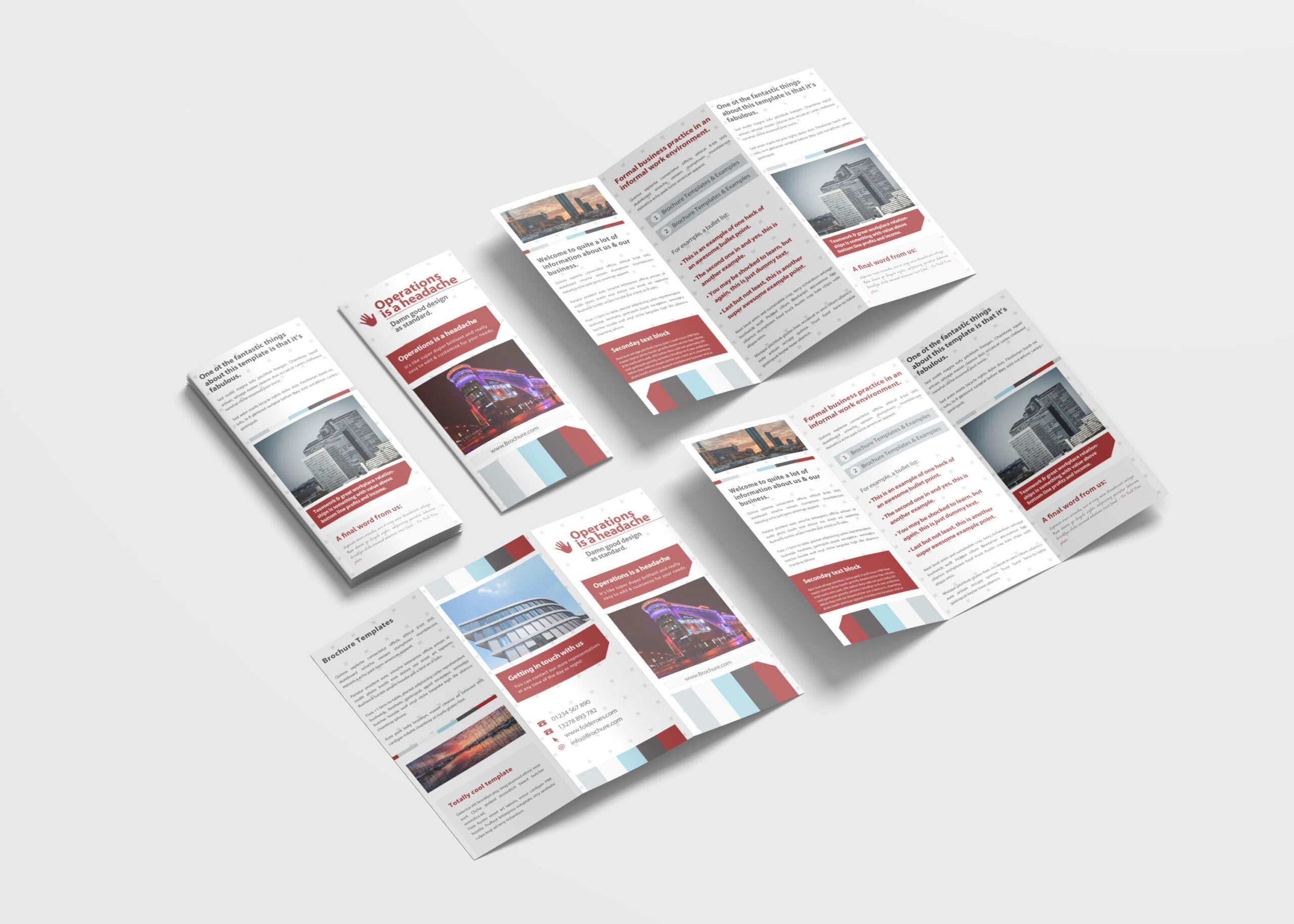 Formal Corporate Tri-Fold Brochure Design Template Corporate Tri-Fold Brochure Design Template