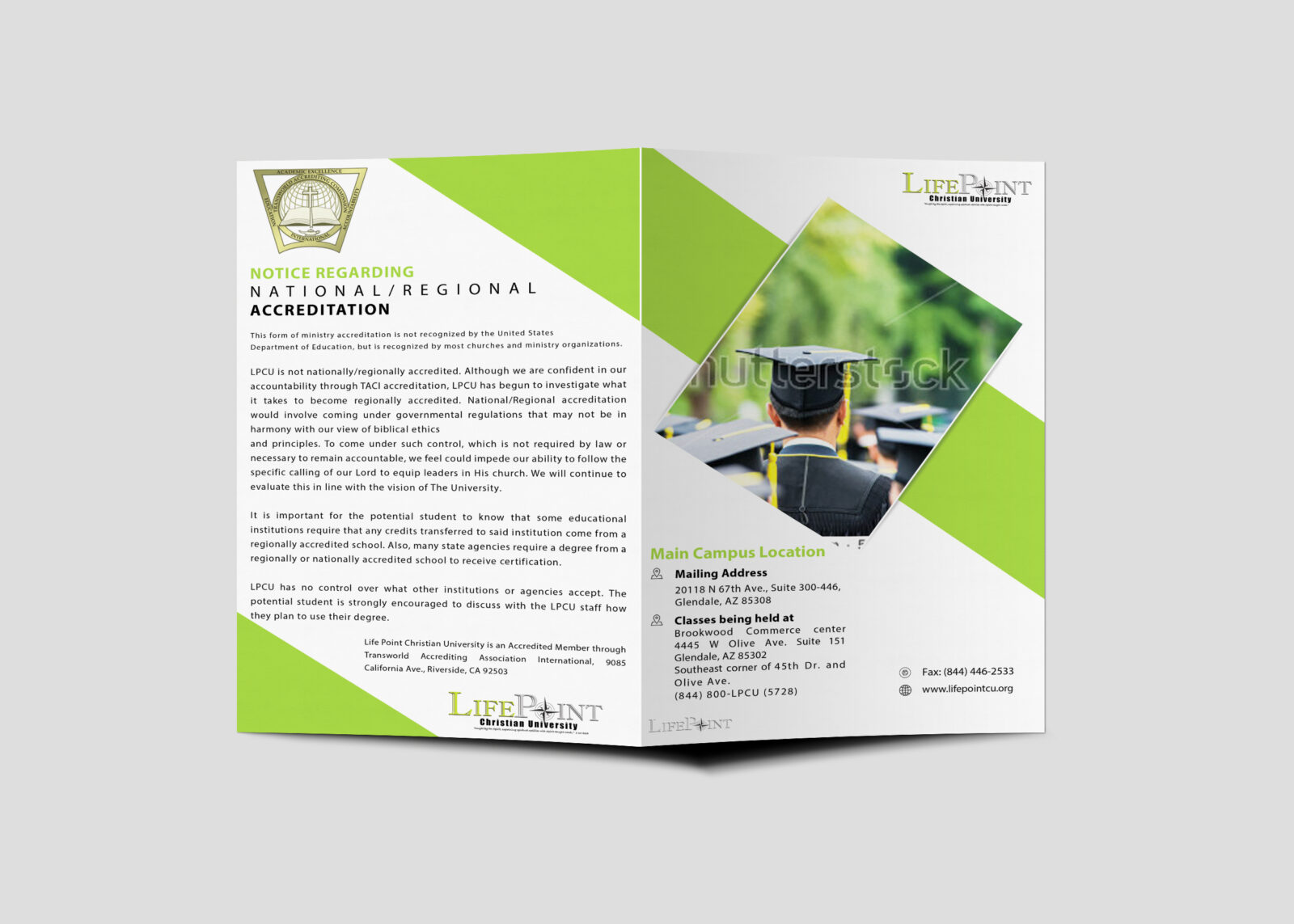 Graduation Bi-Fold Brochure Design