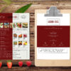 Cafe Menu Bi-Fold Brochure Design Template
