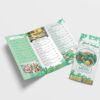 Healthy Menu Tri-Fold Brochure Design Template