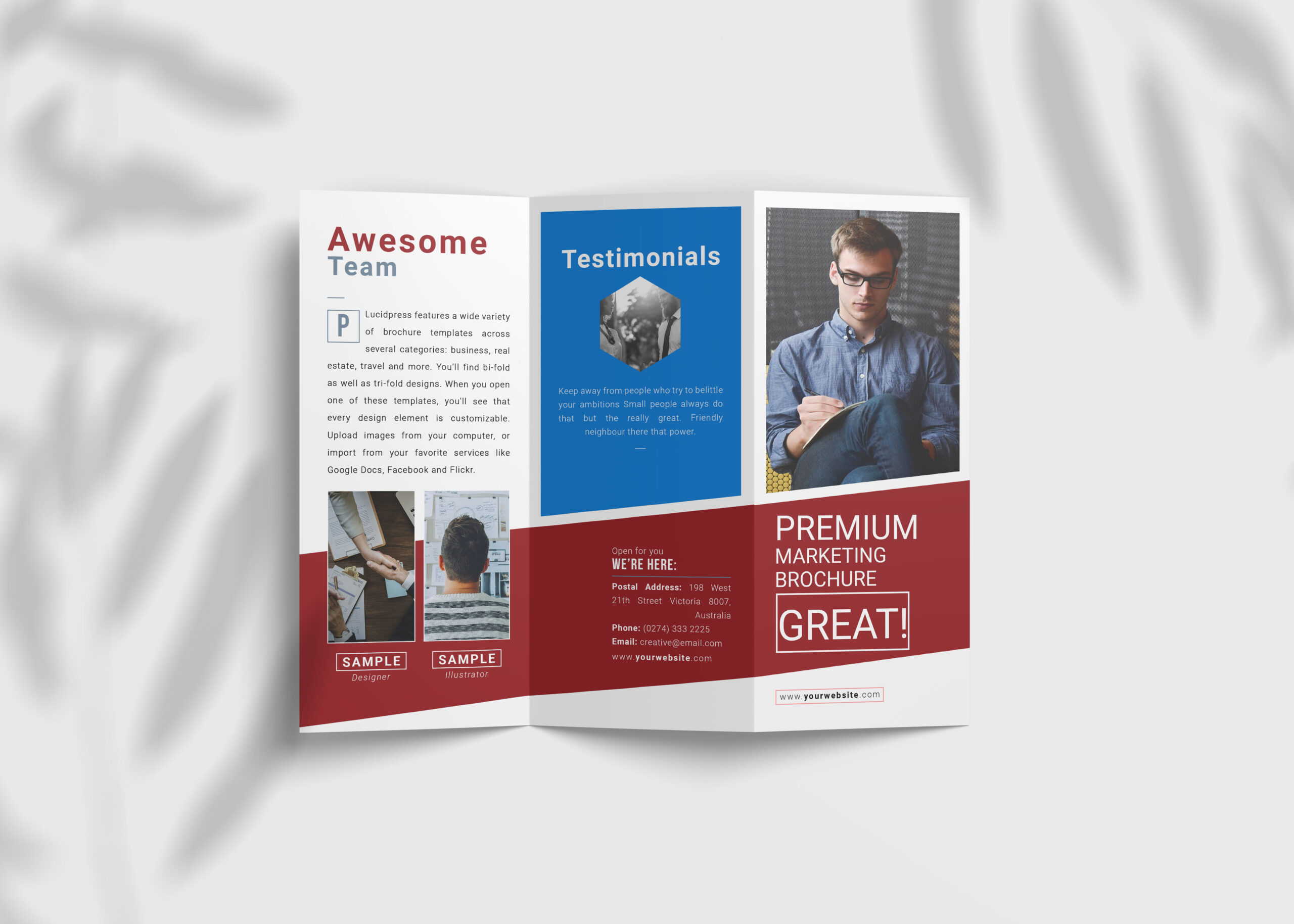 Marketing Business Tri Fold Brochure Design Template Business Tri Fold Brochure Design Template