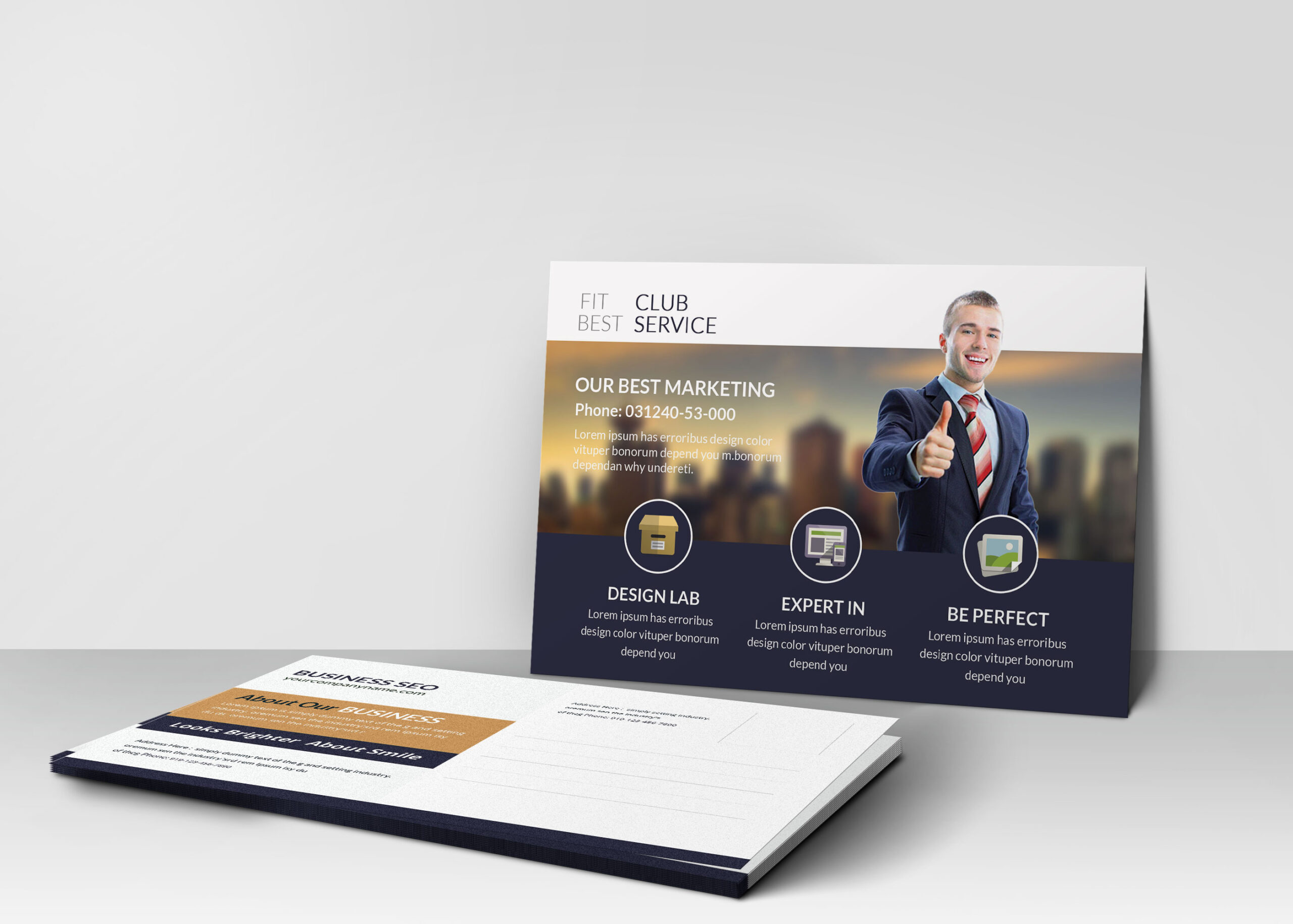 Marketing Postcard Design Template