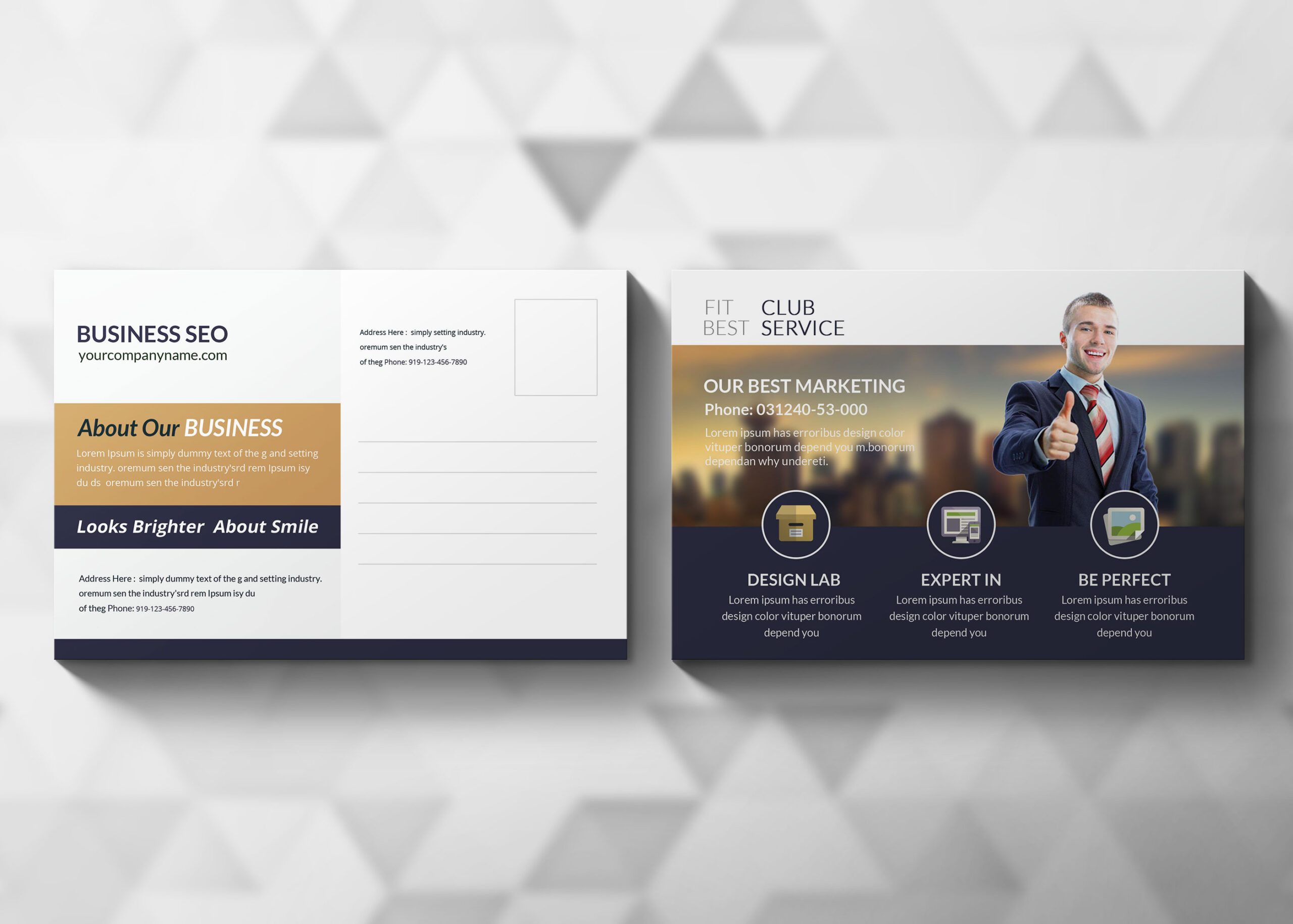 Marketing Postcard Design Template