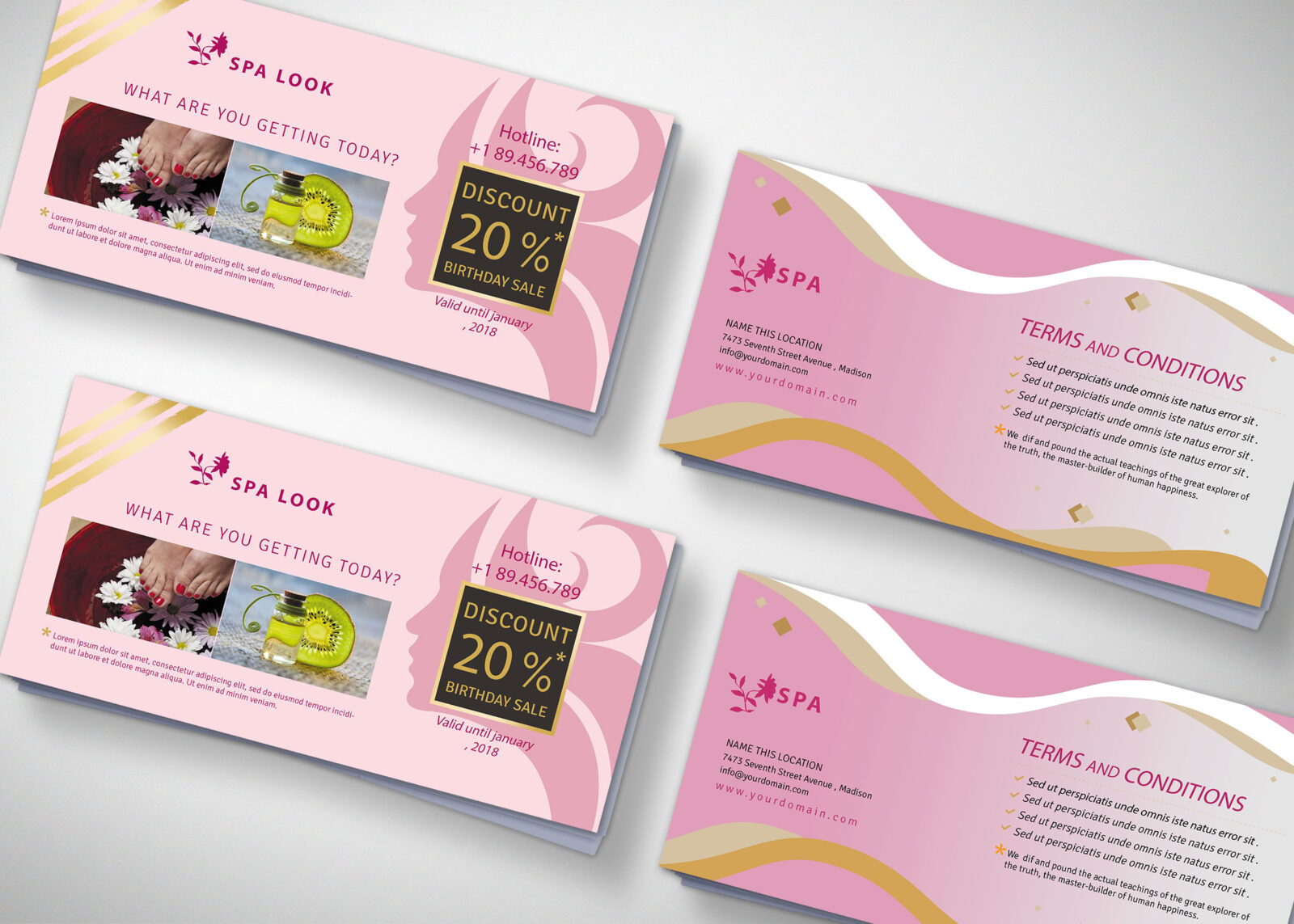 Therapy Gift Voucher Design Template