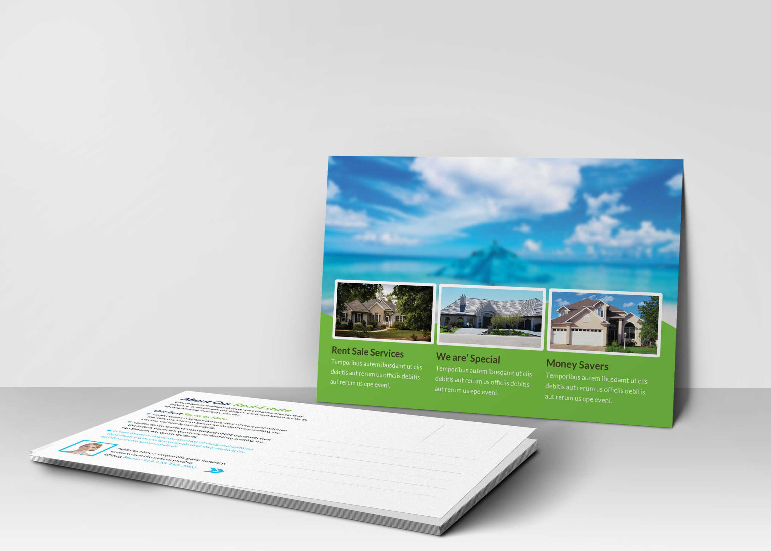 Real Estate Postcard Design Template