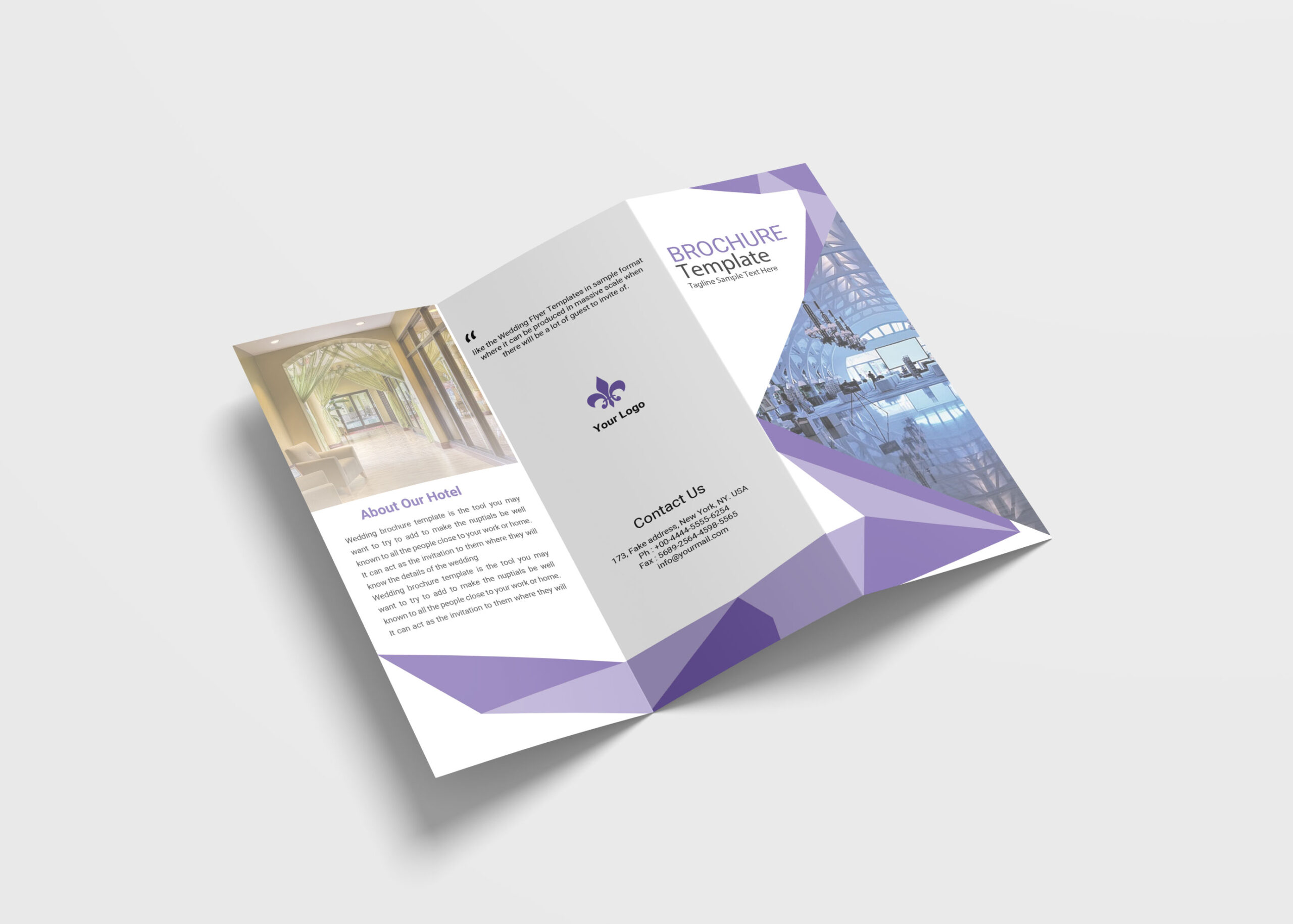 Multimedia Business Tri-Fold Brochure Design Template Multimedia Tri-Fold Brochure Design Template