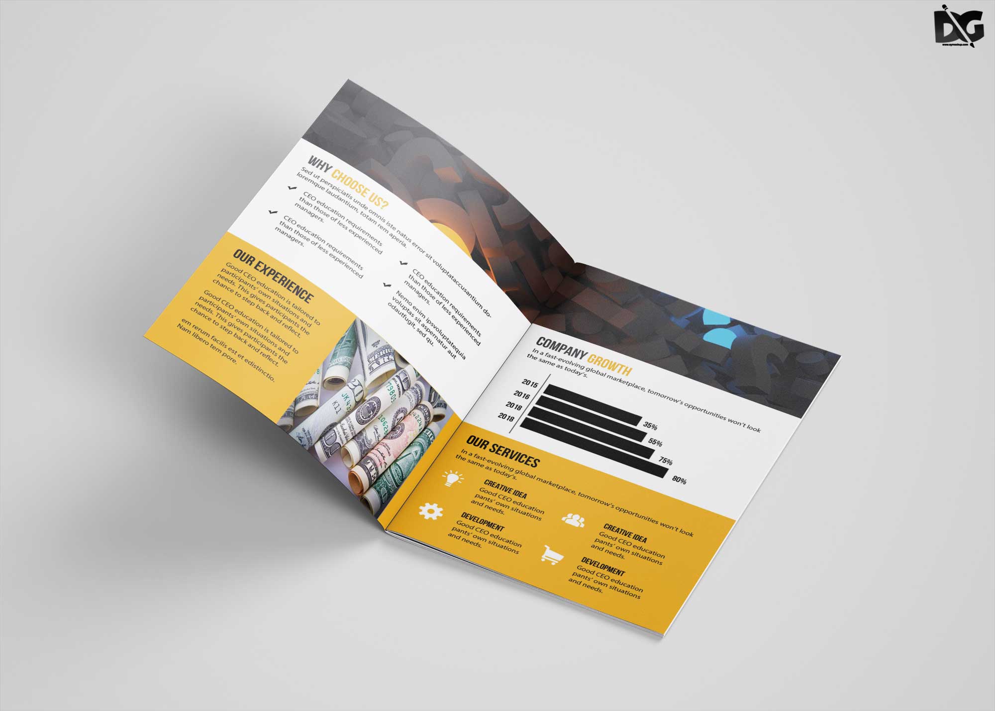 Premium Bi-Fold Brochure Design Template