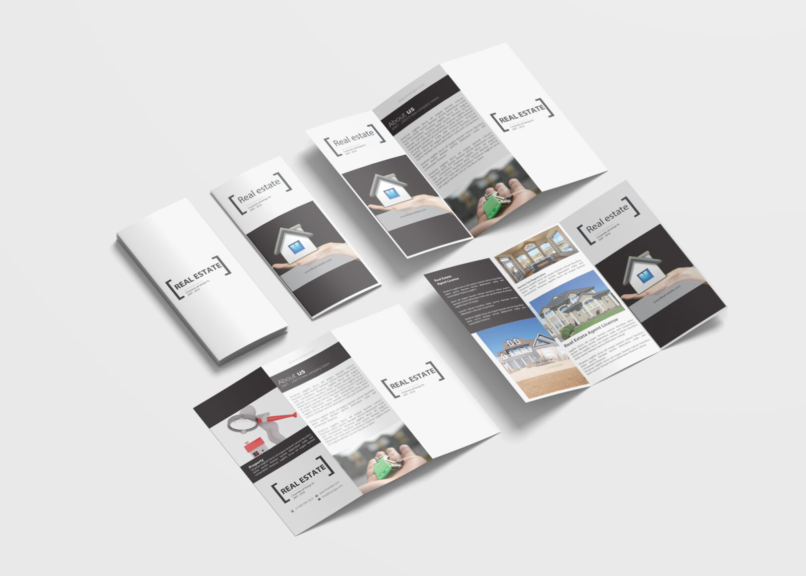 Real Estate Business Tri Fold Brochure Design