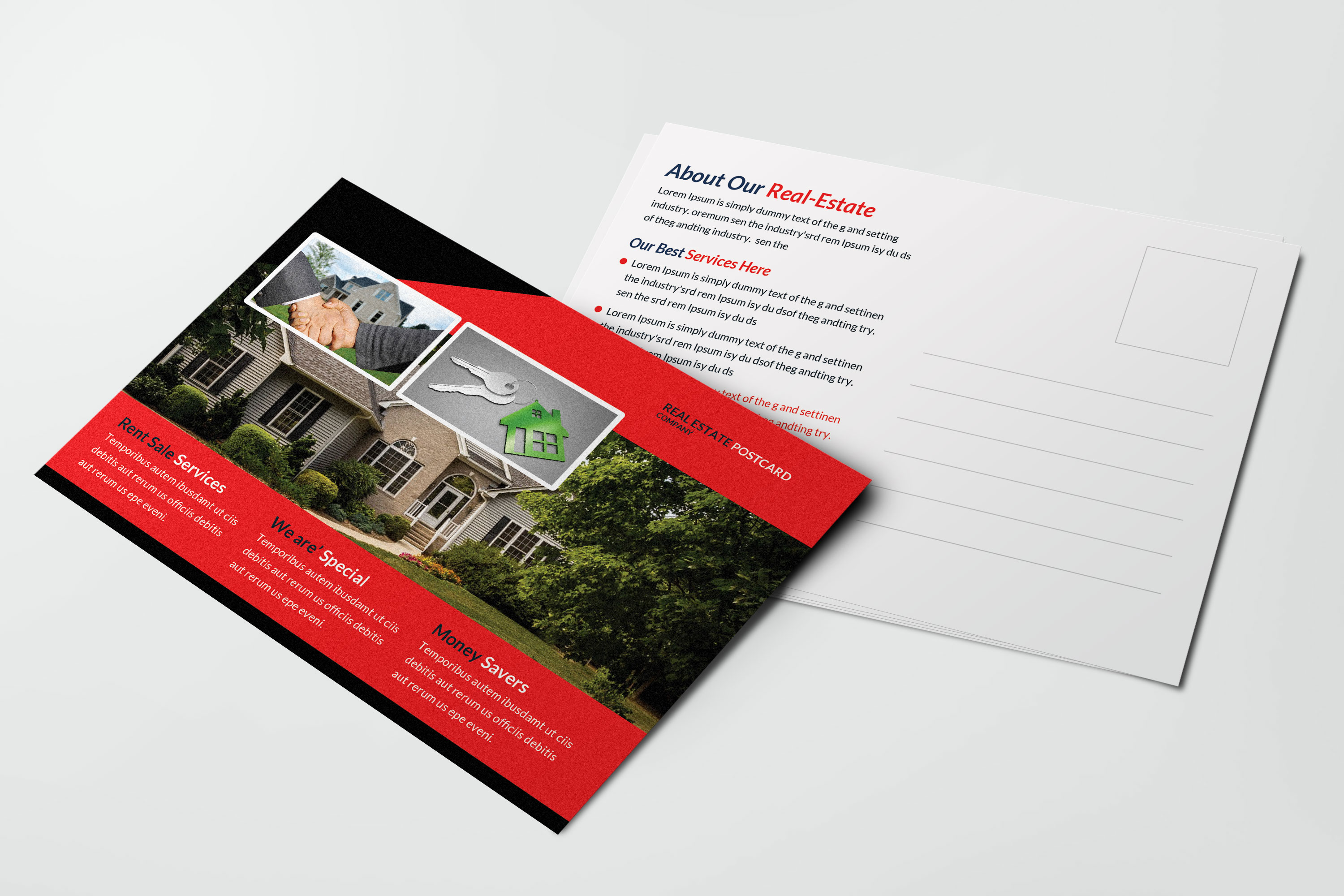 Realtor Business Postcard Design Template - 21Effects With Real Estate Postcard Design Templates