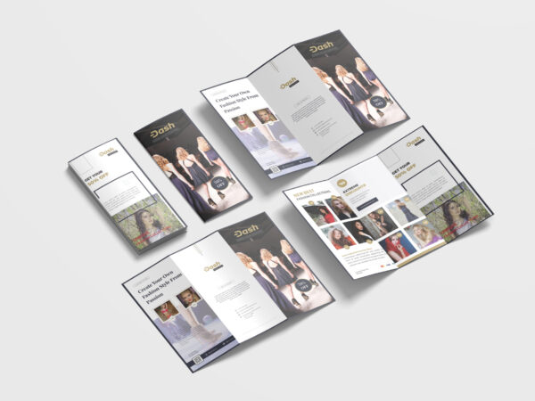 Fashion Brochure Tri-Fold Design Template