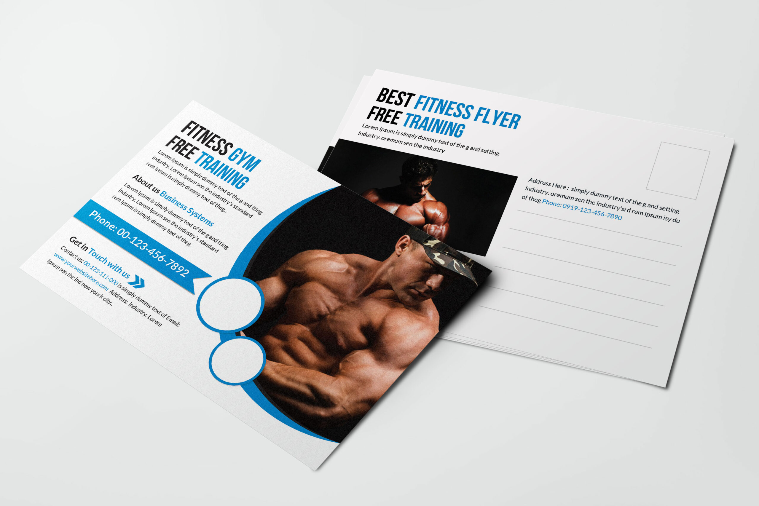Wellness Postcard Design Template