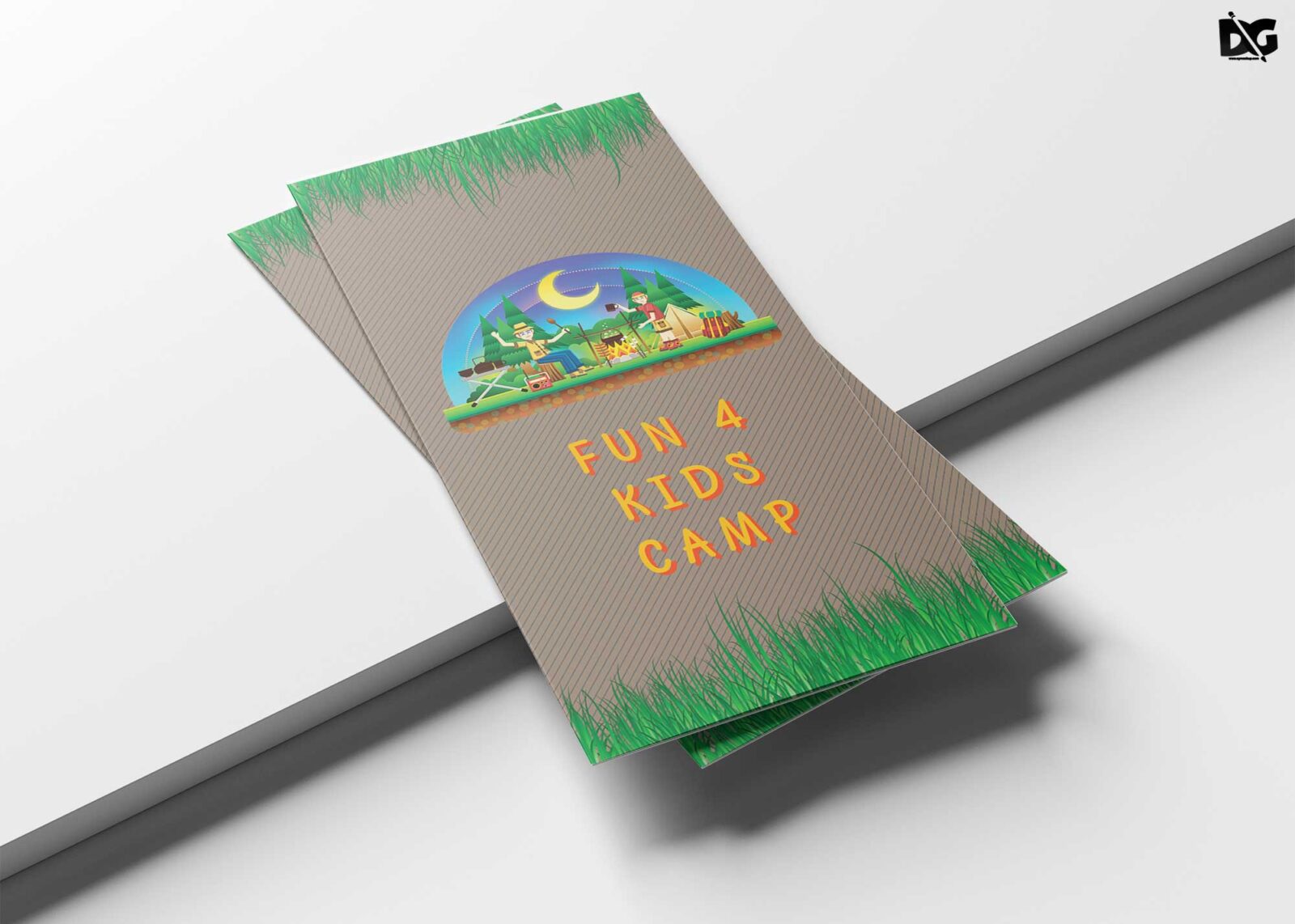 Camp Tri Fold Brochure Design Template
