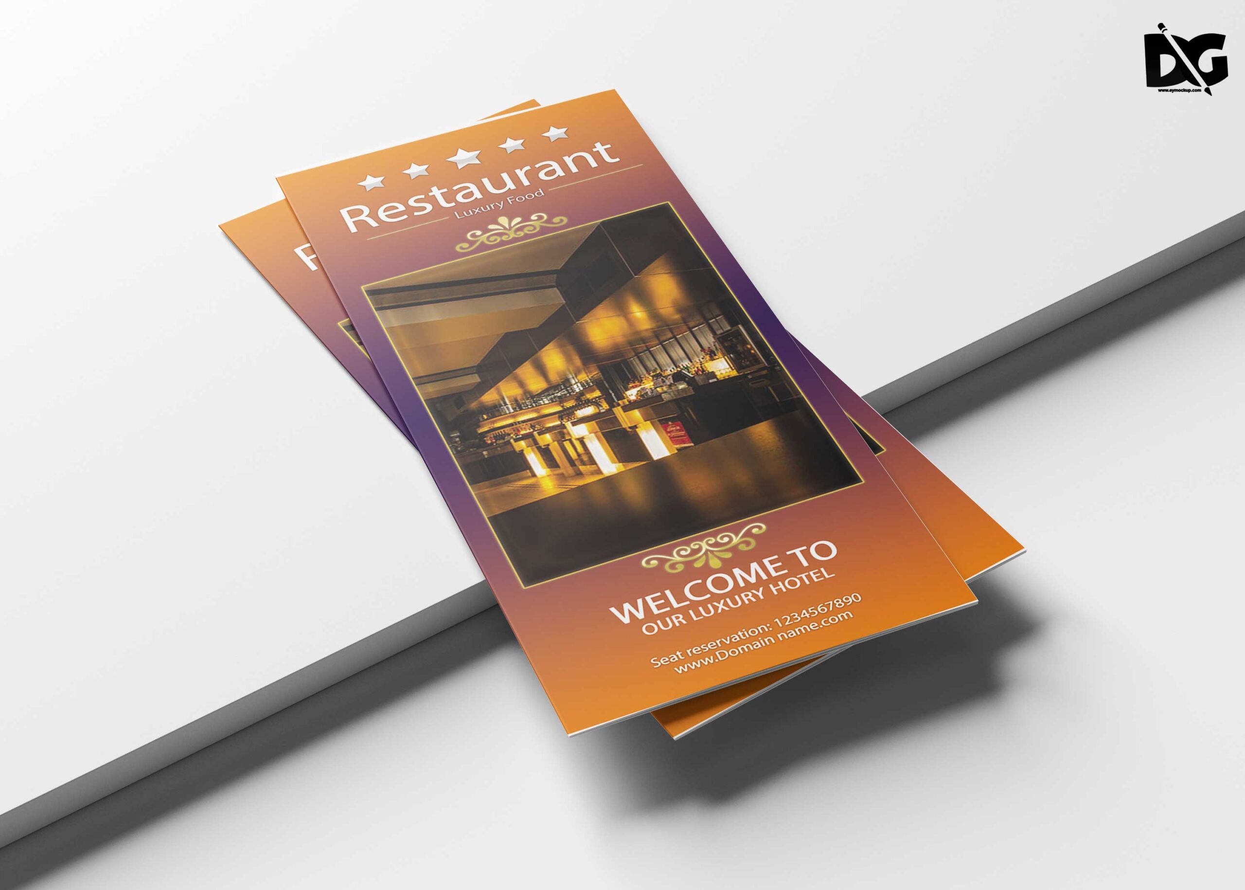 Restaurant Tri-Fold Brochure Design Template