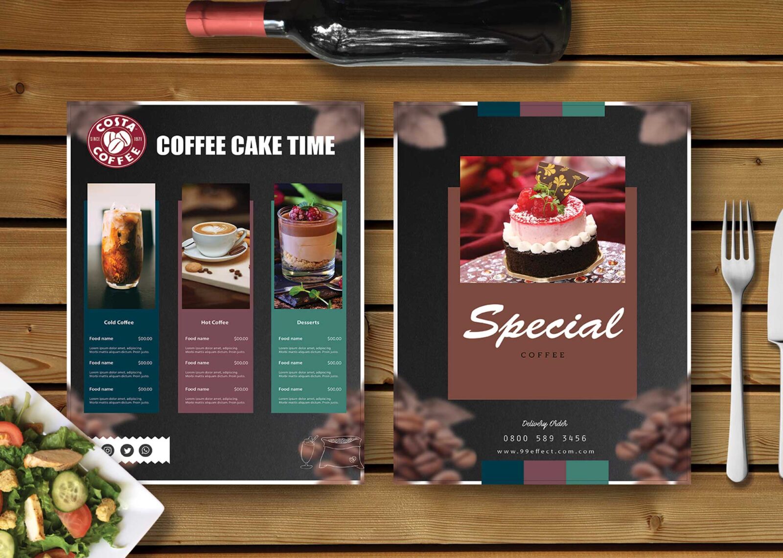 Special Coffee Cafe Menu Design