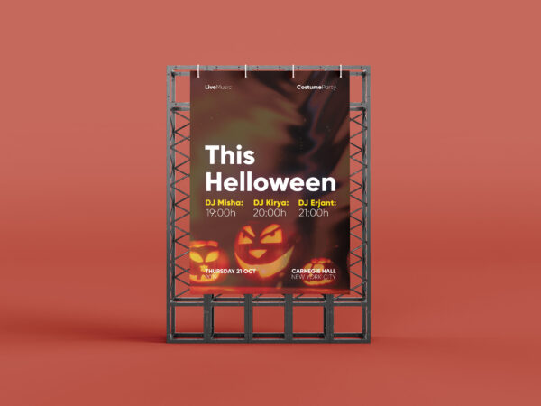 Halloween flyer design