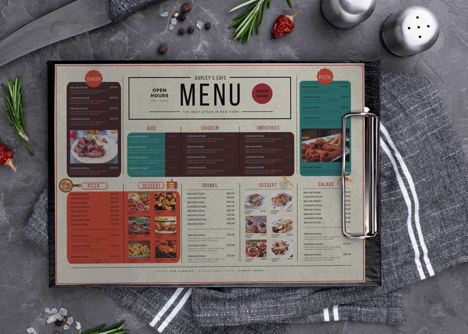 Horizontal Menu Template