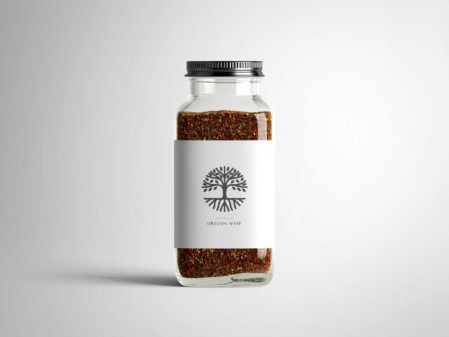 glass jar mockup