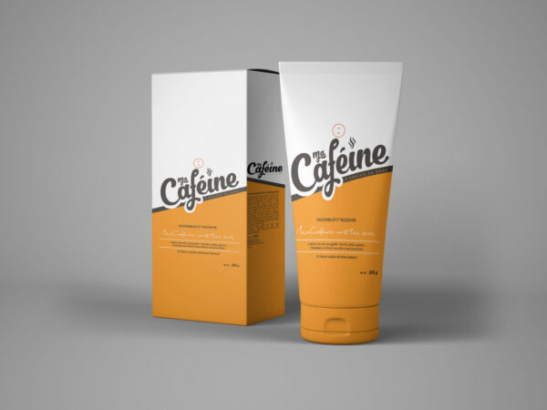 Cafeine Cosmetic Branding Label Mockup