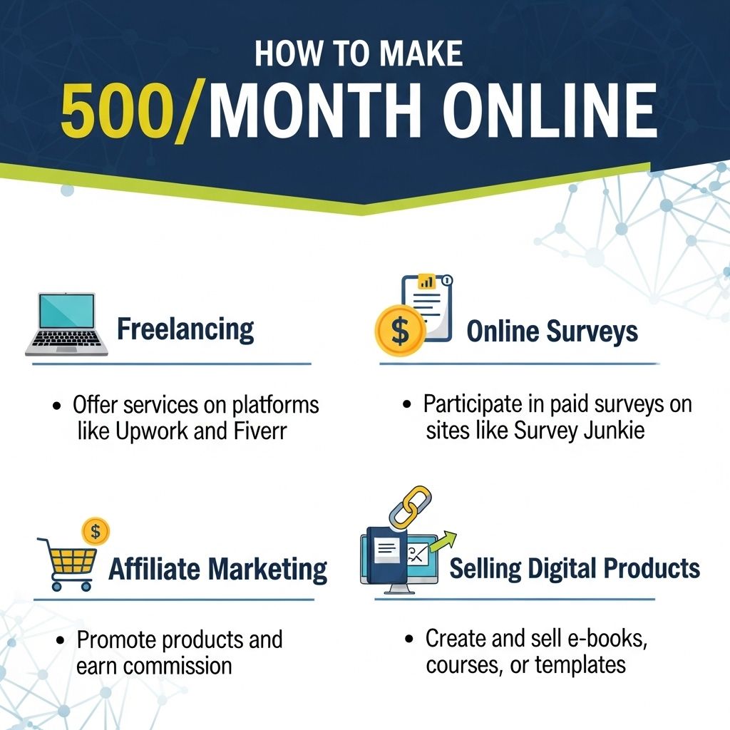 How To Earn 500 A Month Online 99effects