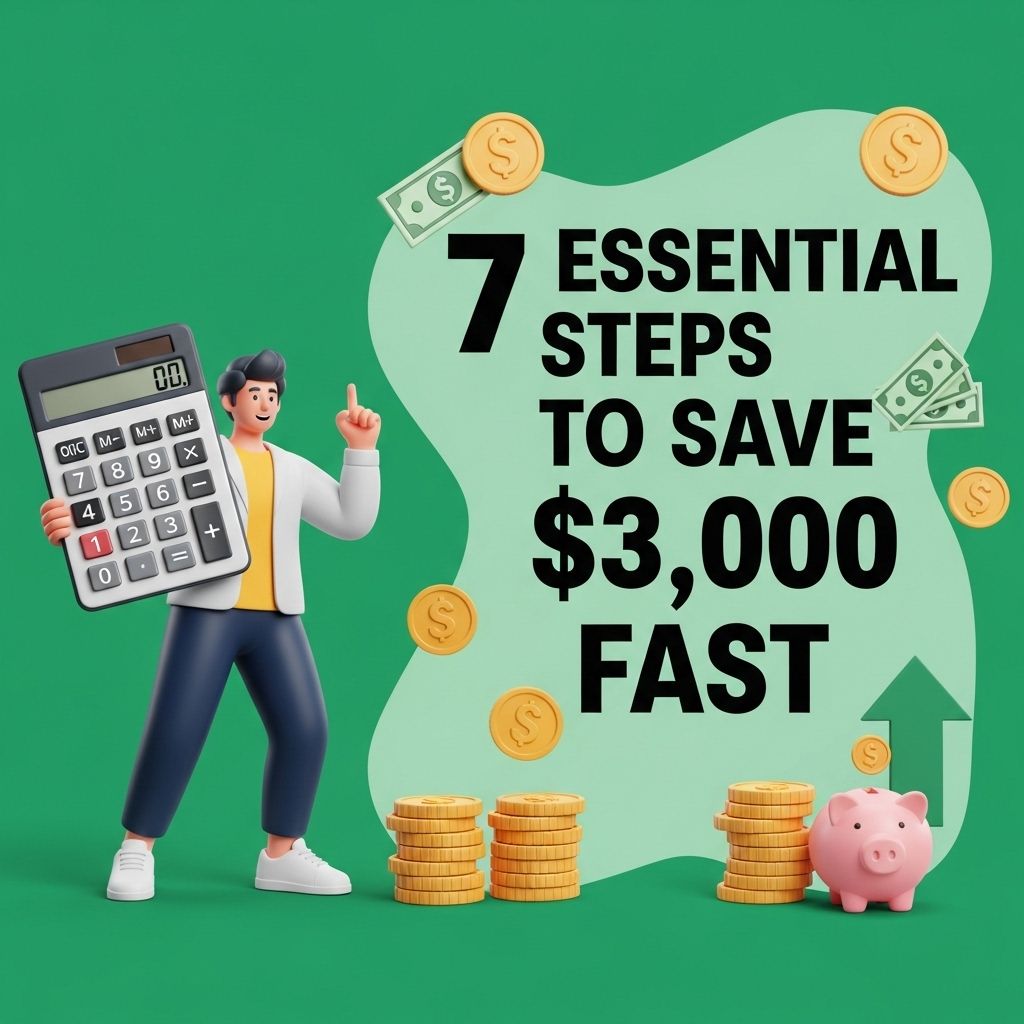 7 essential steps to save $3,000 fast